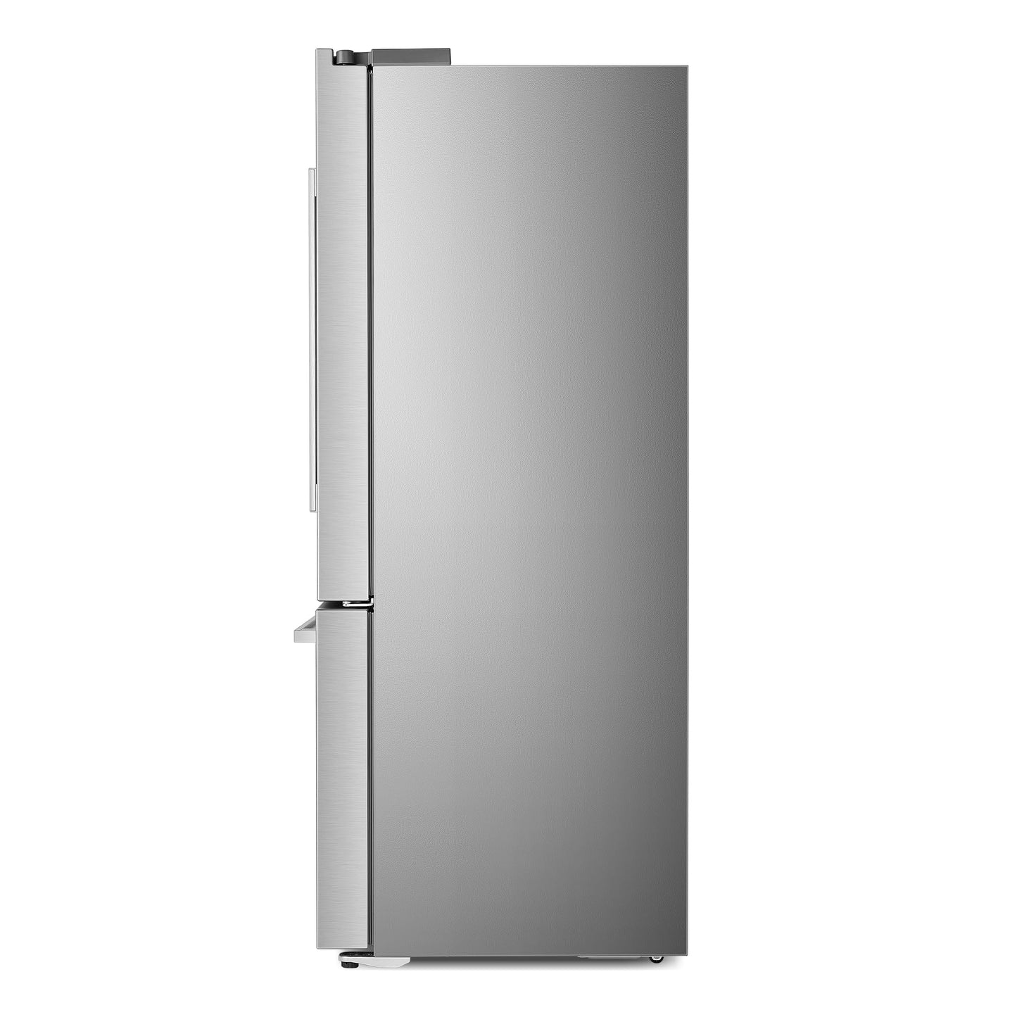COSMO COS-FDR223GWSS 36 in. Lumin Collection 22.4 cu. ft. Counter Depth French Door Refrigerator, Water Dispenser, Ice Maker, Stainless Steel