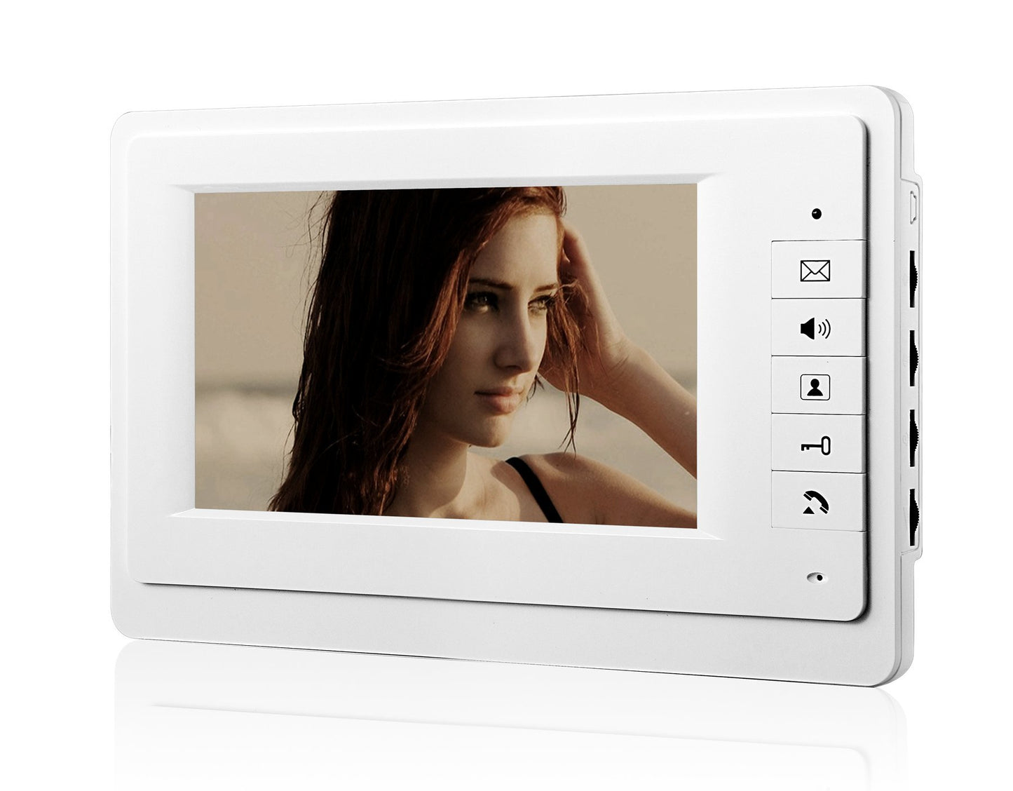 MENGQI-CONTROL 7'' LCD Video Door Phone Intercom Systems Via Password Open Door 600lbs Electronmagnetic Lock Access Control & Power Unit & ZL Bracket Full Kits
