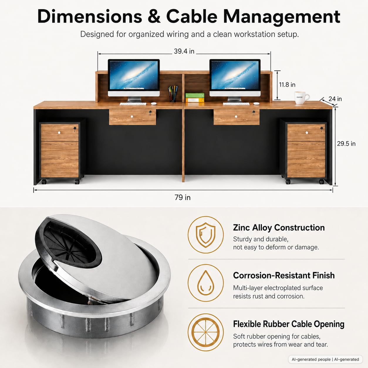 Modern Reception Desk with Counter,Large Front Desk L Shaped Reception Counter with 2 Lockable Drawers and 2 Mobile Storage Cabinets,Receptionist Desks for Office,Salon,or Retail, Checkout Counter