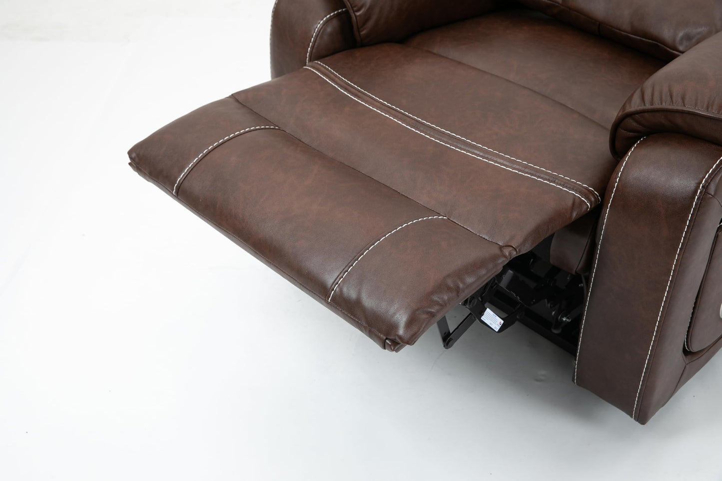 GDFStudio Oversized Power Lift Recliner Chair with Heat Massage Wireless Charging 180 Degree Lay Flat Electric Reclining Sofa with Cup Holder and Dual Remote Control, Brown