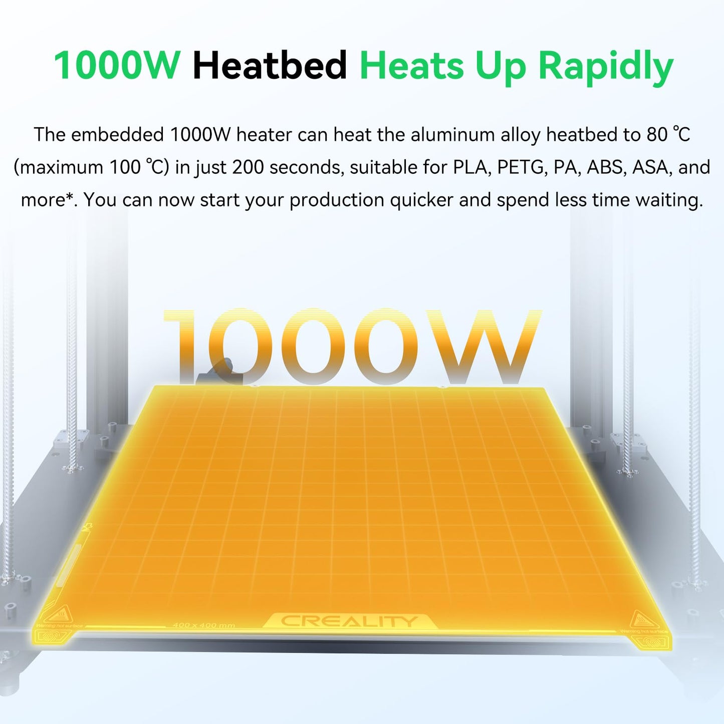 Creality Ender 5 Max 3D Printer, 3D Printing Machine with 700mm/s High-Speed Printing, 400 * 400 * 400 Large Print Area, 64-Point Auto Leveling 300℃ High Temp Precise Linear Rail