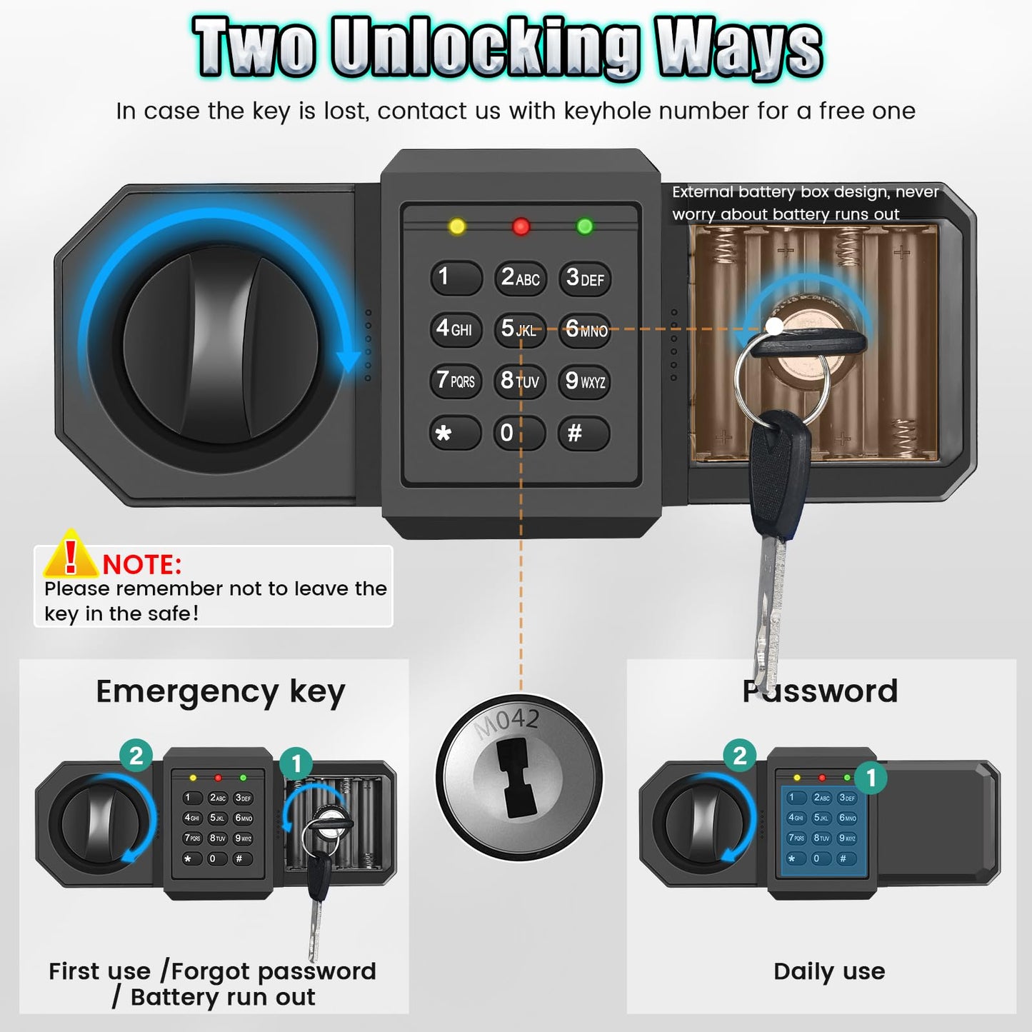 [𝟮𝟬𝟮𝟲 𝗡𝗲𝘄] 25.59'' Tall Large Safe Fireproof Waterproof | 1800°F Fire Protection for 35 Mins, Digital Safe Box with Spare Keys, Alert Alarm and Removable Shelf, Anti-Burglar Safes for Home File