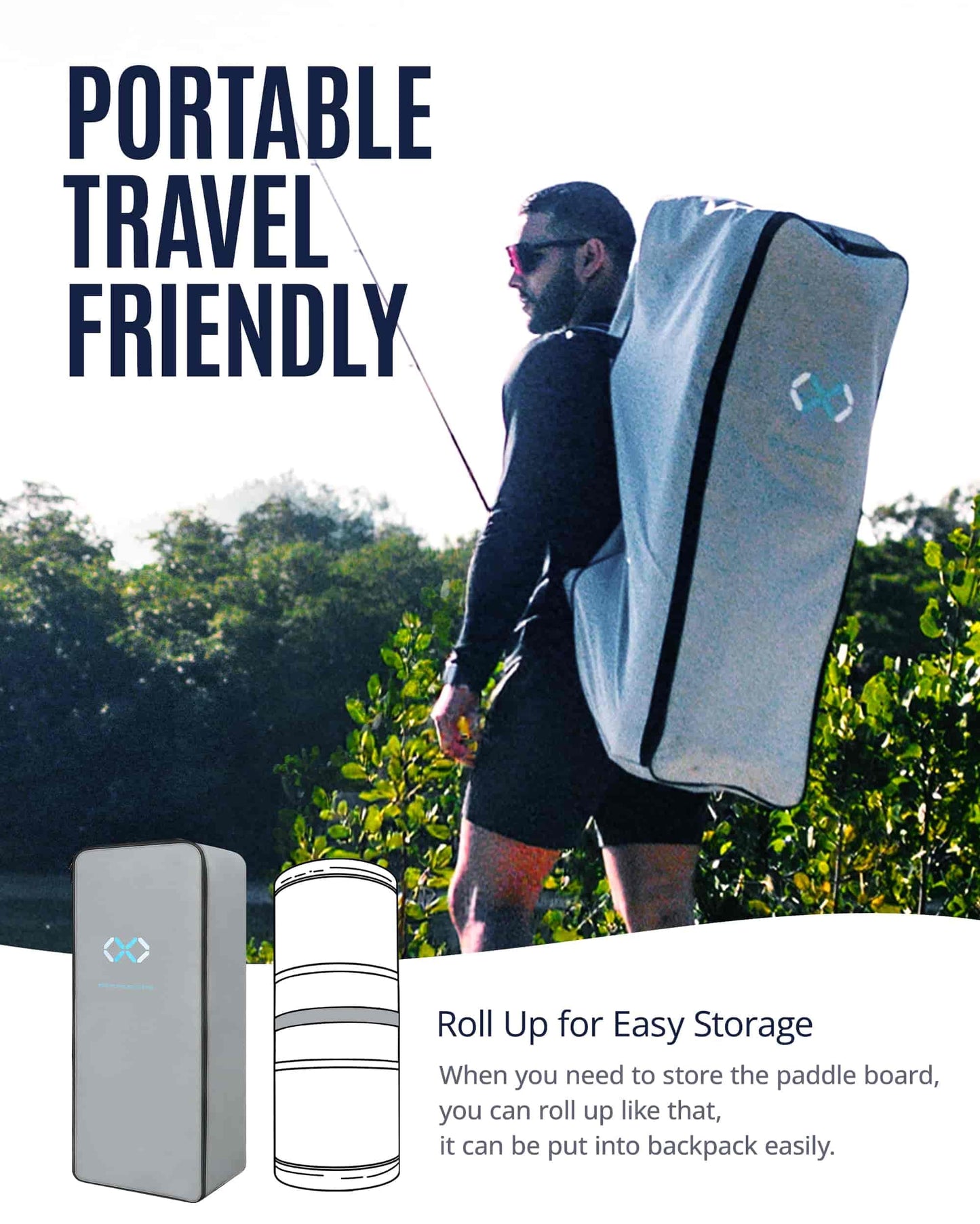 ZLX 11'6"x35" Ultra Wide Inflatable Stand Up Paddle Board | Stable Non-Slip Deck Pad, Unique Fin System, Premium SUP Accessories & Backpack - Upgraded Pump for Adults, All Skill Levels