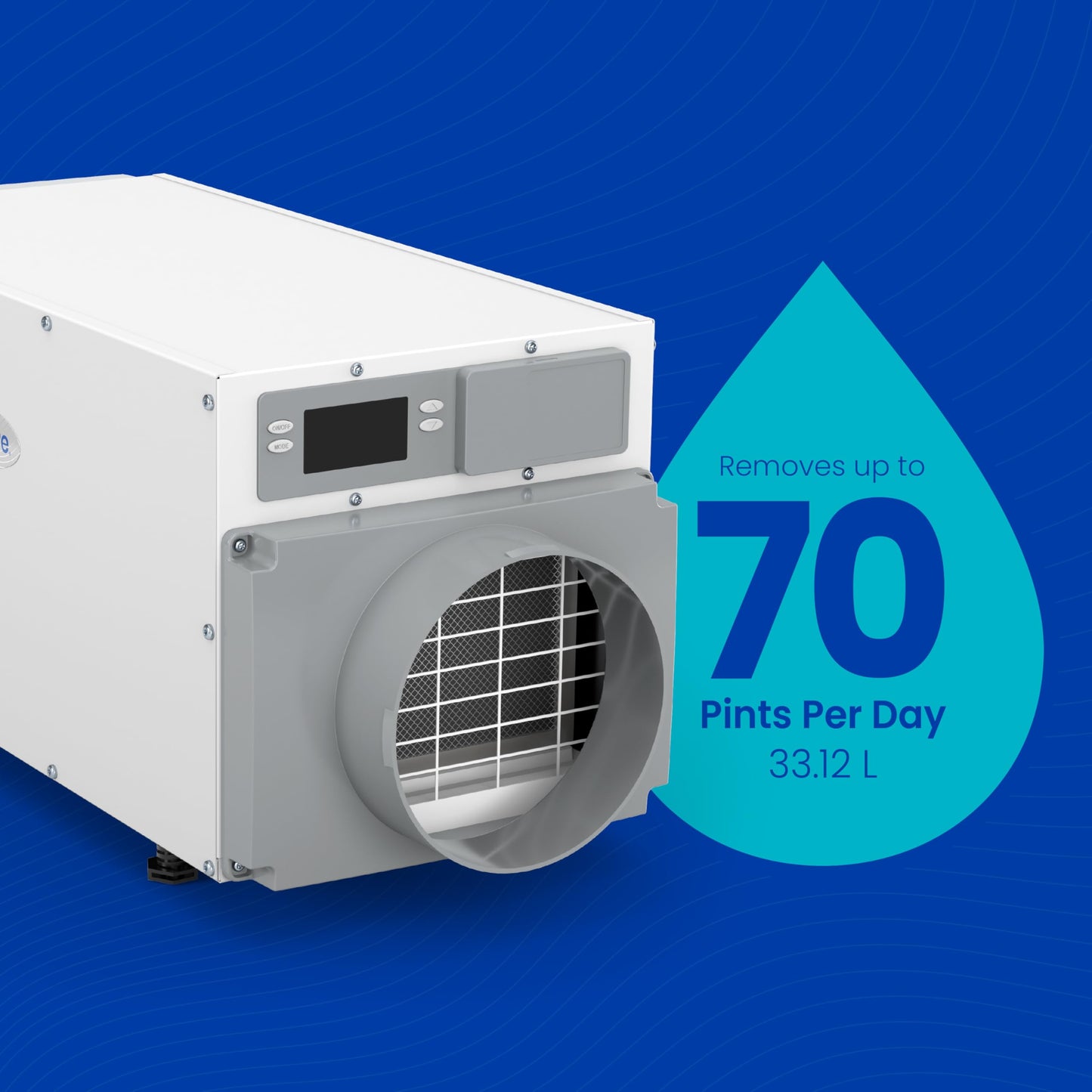 AprilAire E070 Pro 70-Pint Crawl Space Dehumidifier with Drain Hose, Commercial-Grade Whole-House Dehumidifier for Crawlspace, Basement, or Whole Home up to 2,200 sq. ft.