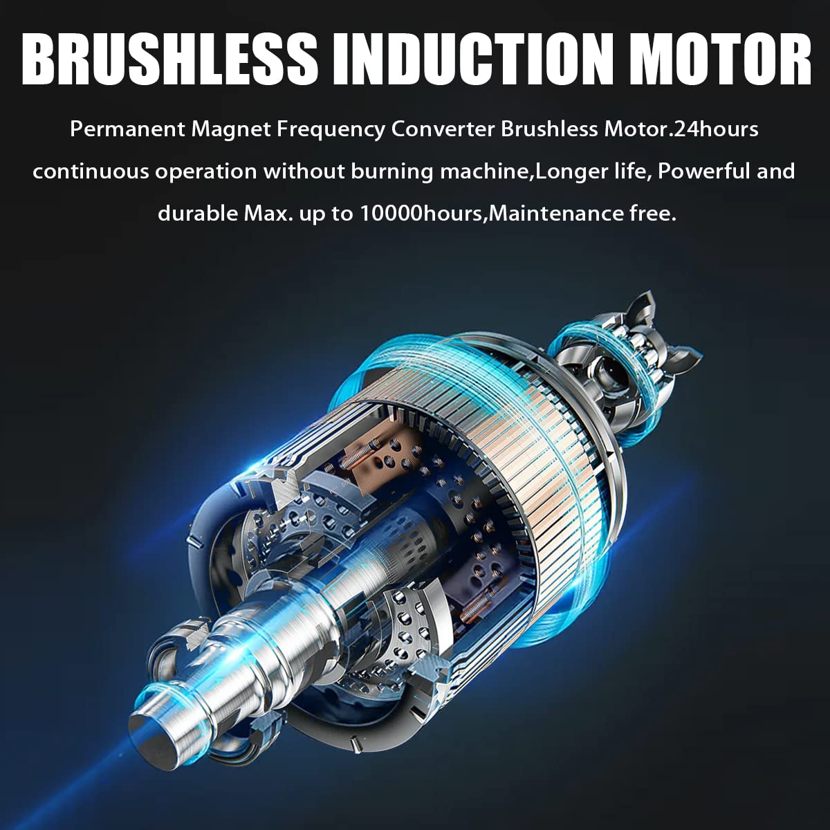 TC·BL Oil free Air Compressor 1.3HP Ultra Quiet Air Compressor Lightweight and with 2.6 Gallon Aluminum Tank