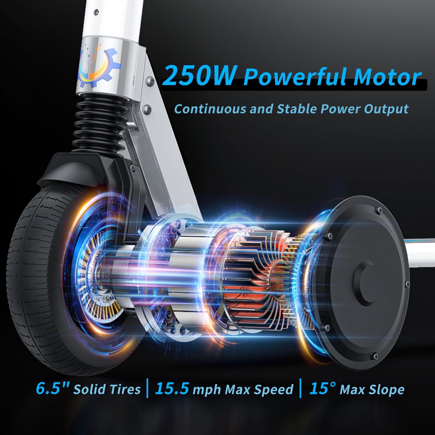 Caroma Electric Scooters - Electric Scooter for Adults, 450W Peak Motor, 16 Max MPH, 15-21 Miles Range, Lightweight Foldable E-Scooter