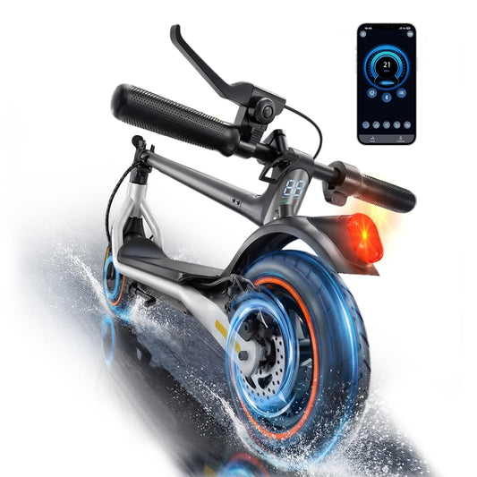 WAWSCOTE Electric Scooters - Electric Scooter Adults, 500W Motor, 8.5" Tire, 18/21/25 Max MPH, 21/28 Miles Range, APP Control, Cruise Control, Folding Commuting Escooter
