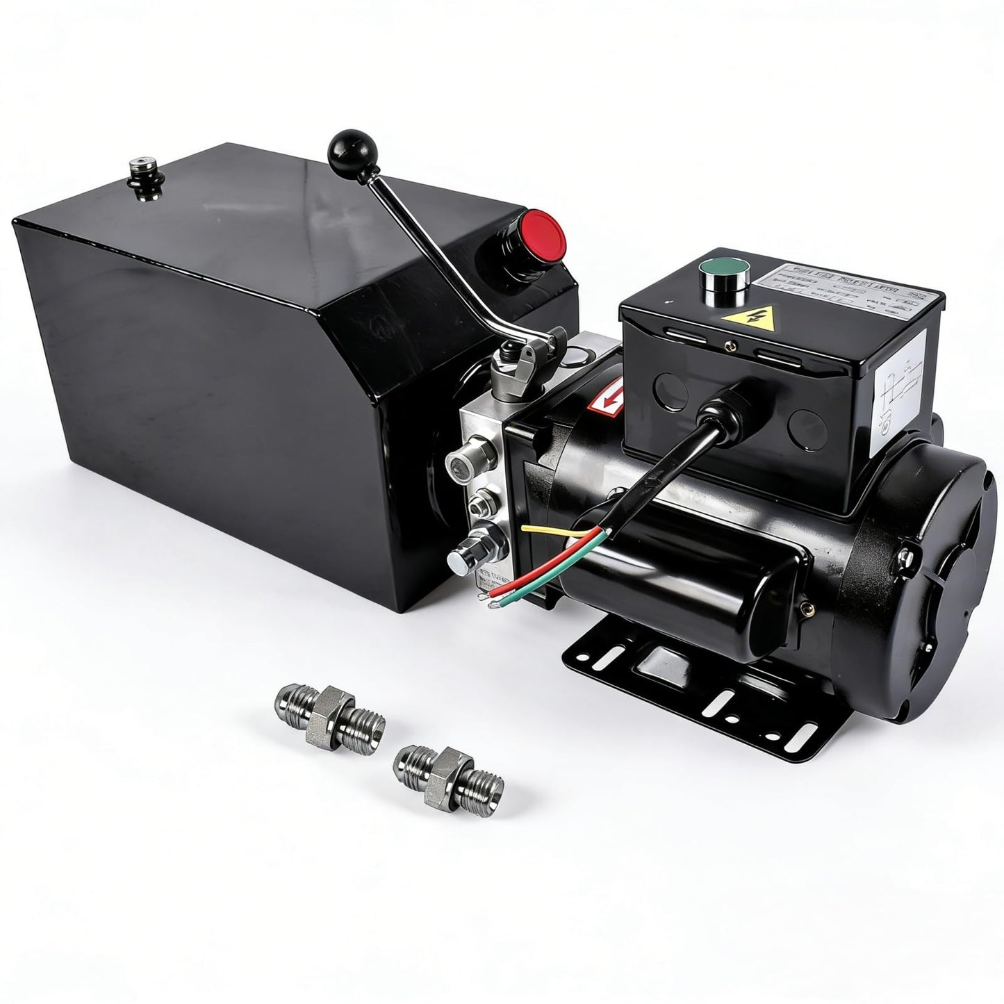3.5 Gal/14 Quart Hydraulic Power Unit, 2.2kw 220V Single-Acting Hydraulic Pump for Car Lift, 2950 PSI Max Relief Pressure, Replacement for Dump Trailers and Lifting Platforms Mixizap