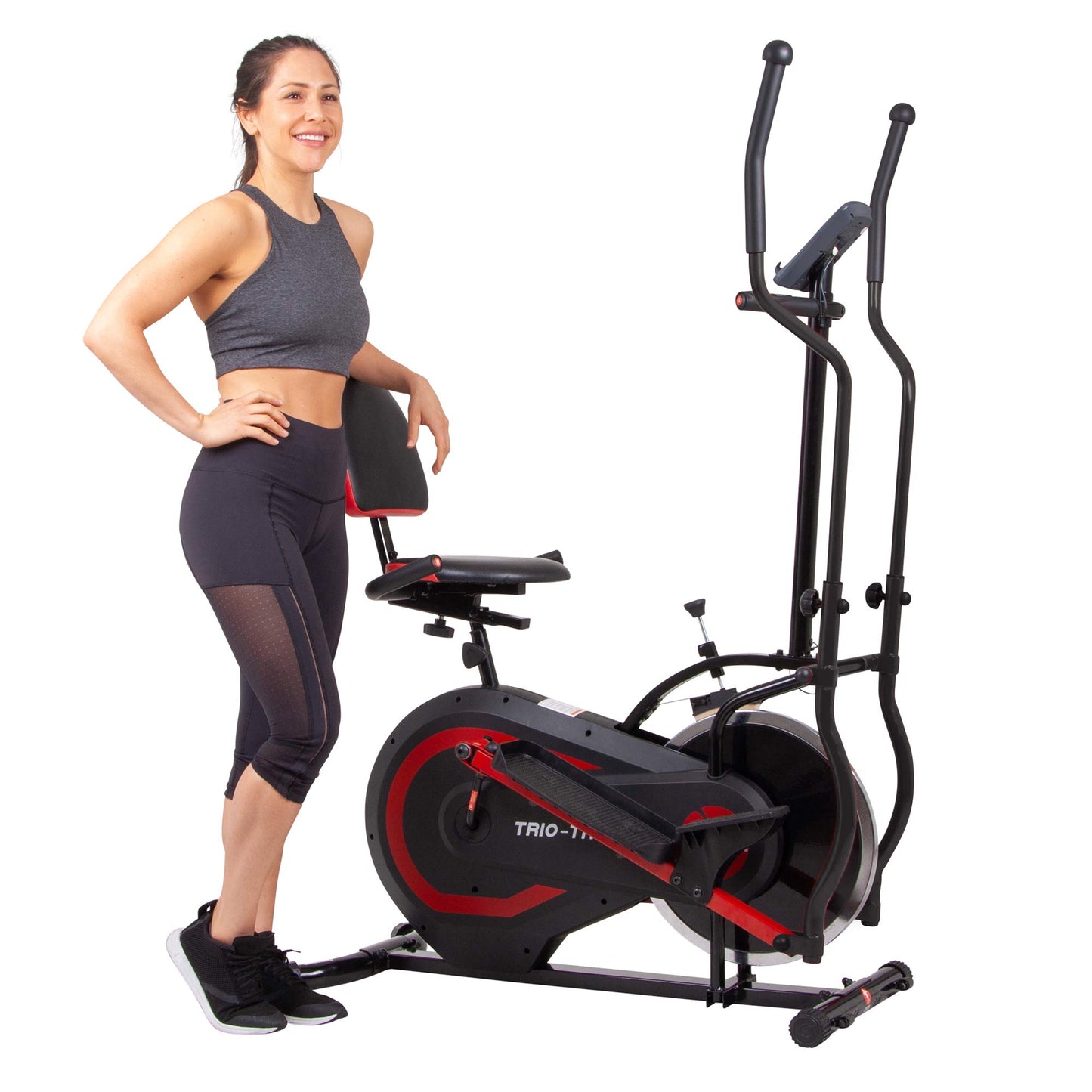 Body Power 3-in-1 Exercise Machine, Trio Trainer, Elliptical and Upright/Recumbent Bike