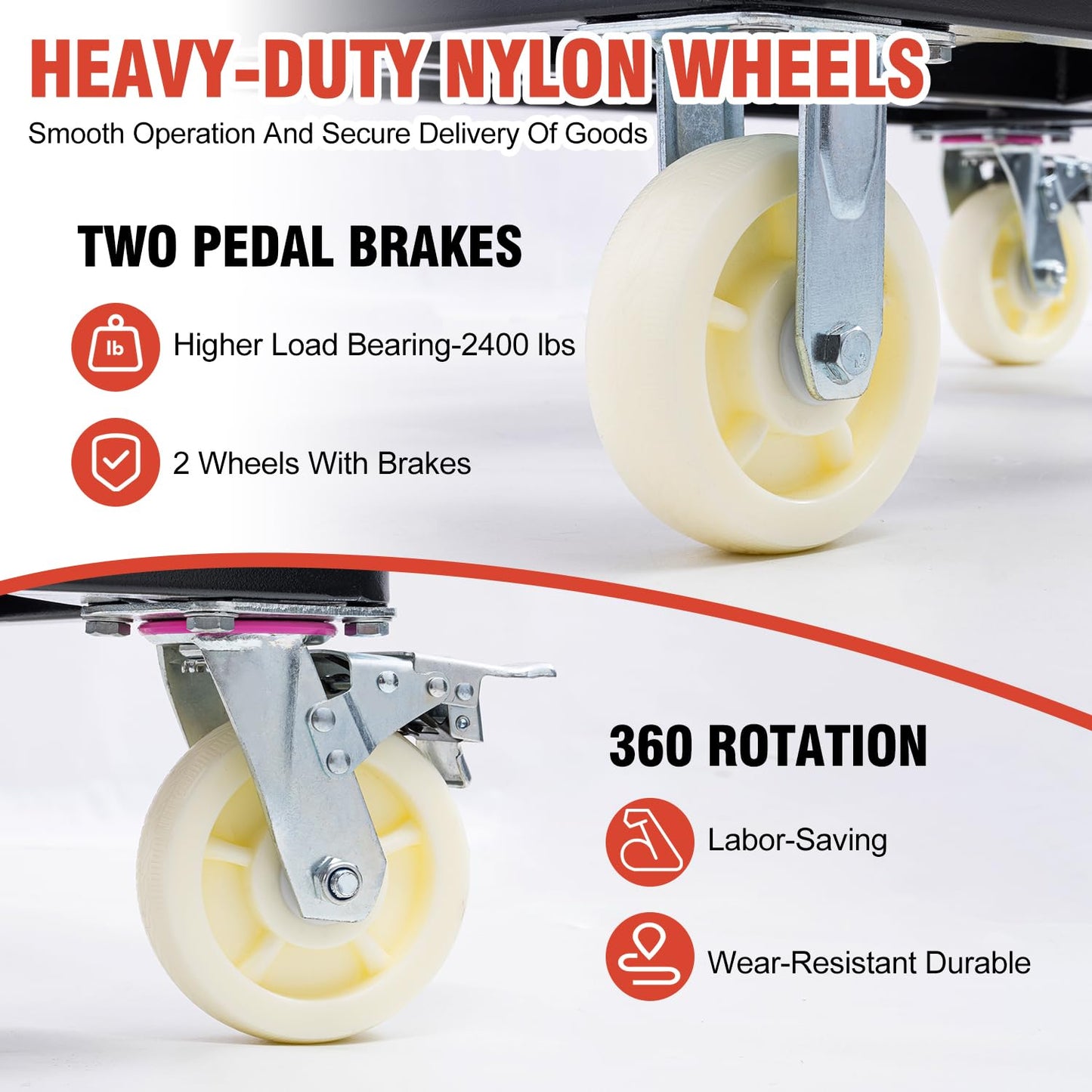 LMYYGOO Drywall Cart 2400 lbs Heavy Duty, Folding Panel Dolly with Adjustable Height, 6" Wheels, Sheetrock & Plywood Moving Cart for Glass, Lumber & Warehouse Material Handling