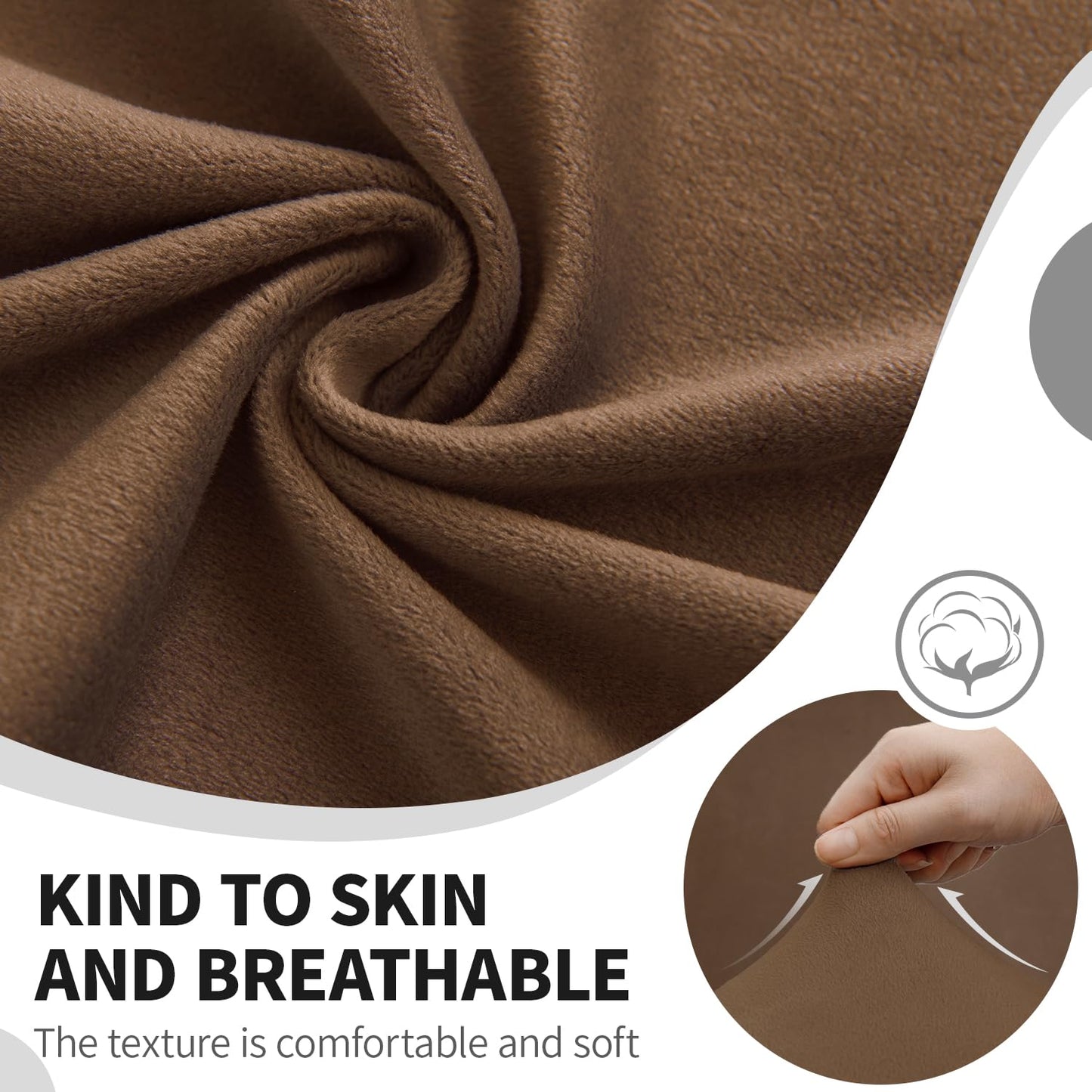 HDCAXKJ Reclining Sectional Couch Covers Velvet L Shaped Sectional Sofa Cover Washable Stretch Soft Corner Recliner Slipcover with Non-Slip Elastic Bottom (5 Seat and 2 Middle Console, Light Brown)