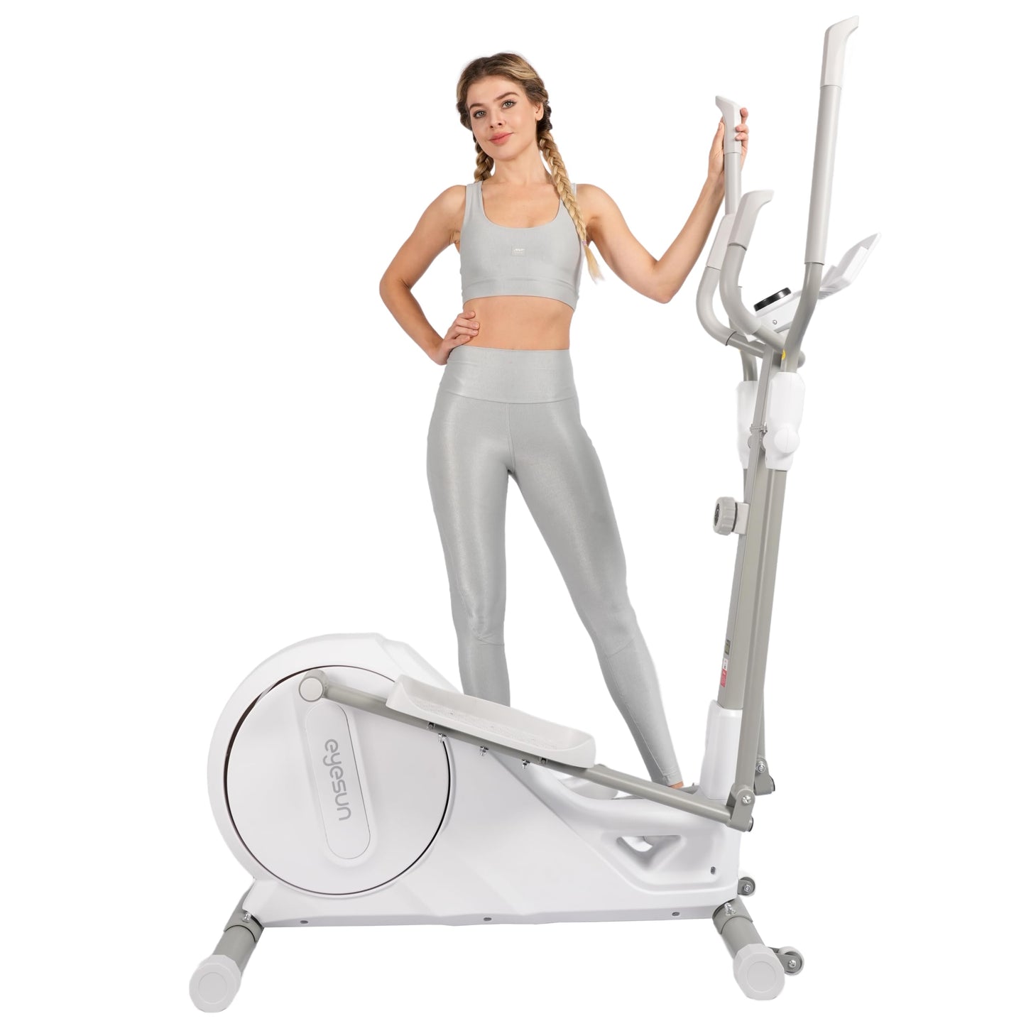 NEW Updated Elliptical Machine for Home,16-Level Resistance Elliptical Exercise Equipment, Hyper-Quiet Magnetic Driving System, 330 LBS Loading Capacity, Elliptical Trainer with LCD Monitor