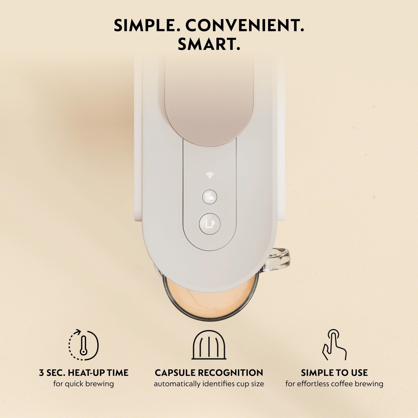 Nespresso Vertuo Up Coffee and Espresso Maker by DeLonghi, White