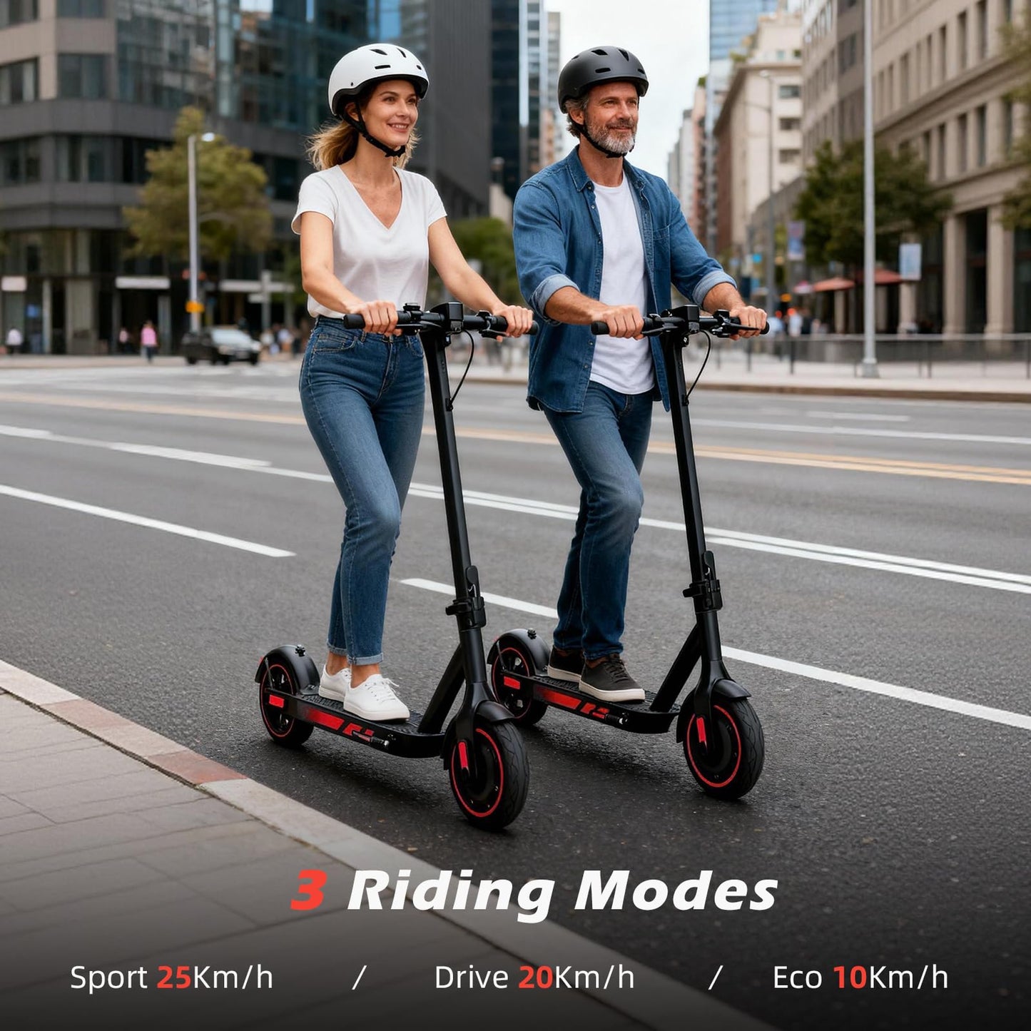 ApexSurge Electric Scooter for Adults, 10" Tires, 500W Powerful Motor and Max 21 Miles Long Range, Top Speed 25Mph, Dual Brake Stystem E Scooter, Lightweight and Foldable, APP Control, Max Load 265Lb