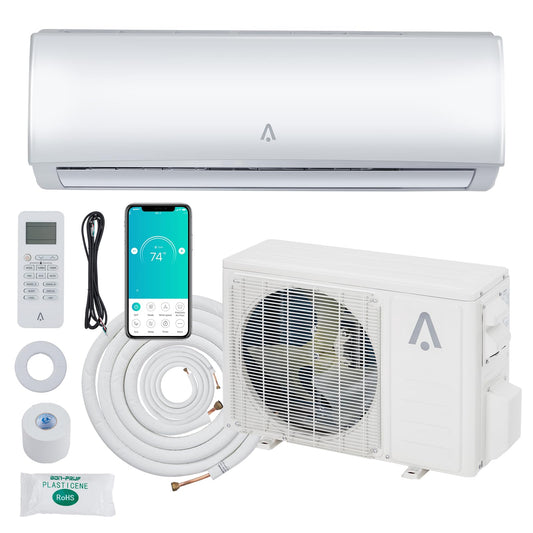 Acekool 9,000 BTU Mini Split Air Conditioner & Heater, 19 SEER2, R454B Inverter Ductless Split AC Unit with Pre-Charged Condenser & Installation Kit, Covers up to 400 Sq. Ft., WiFi Control, 115V