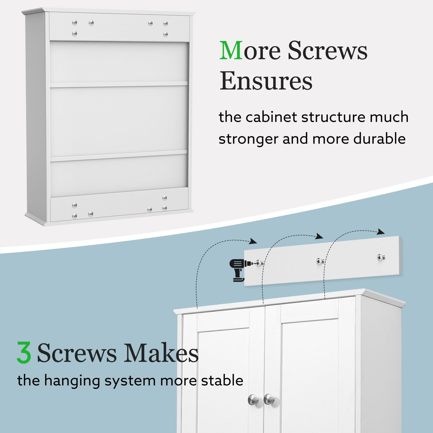 BYAOLVCY Bathroom Cabinet Wall Mounted Over Toilet Storage Cabinet, 24x30 Inch Wooden White Bathroom Wall Cabinet Above Toilet Storage Medicine Cabinets for Kitchen Laundry Bedroom
