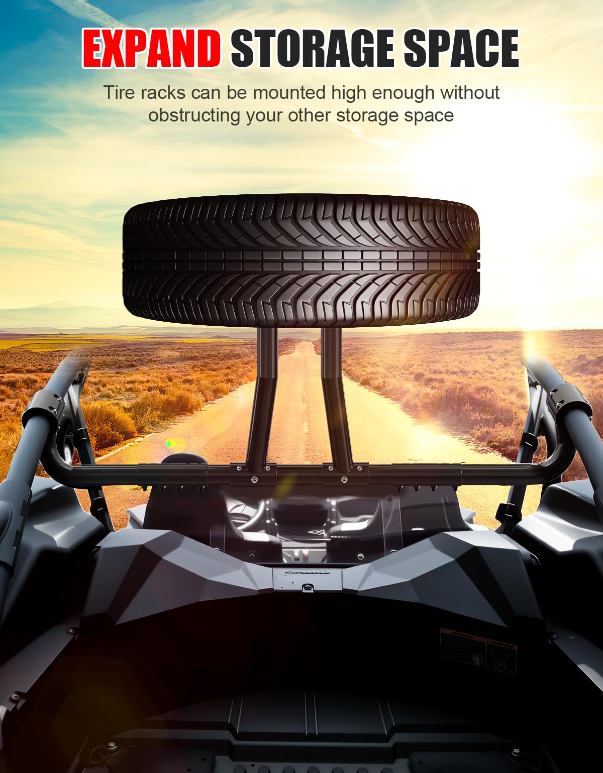 XATVXUTV Spare Tire Carrier for Kawasaki Teryx KRX 1000