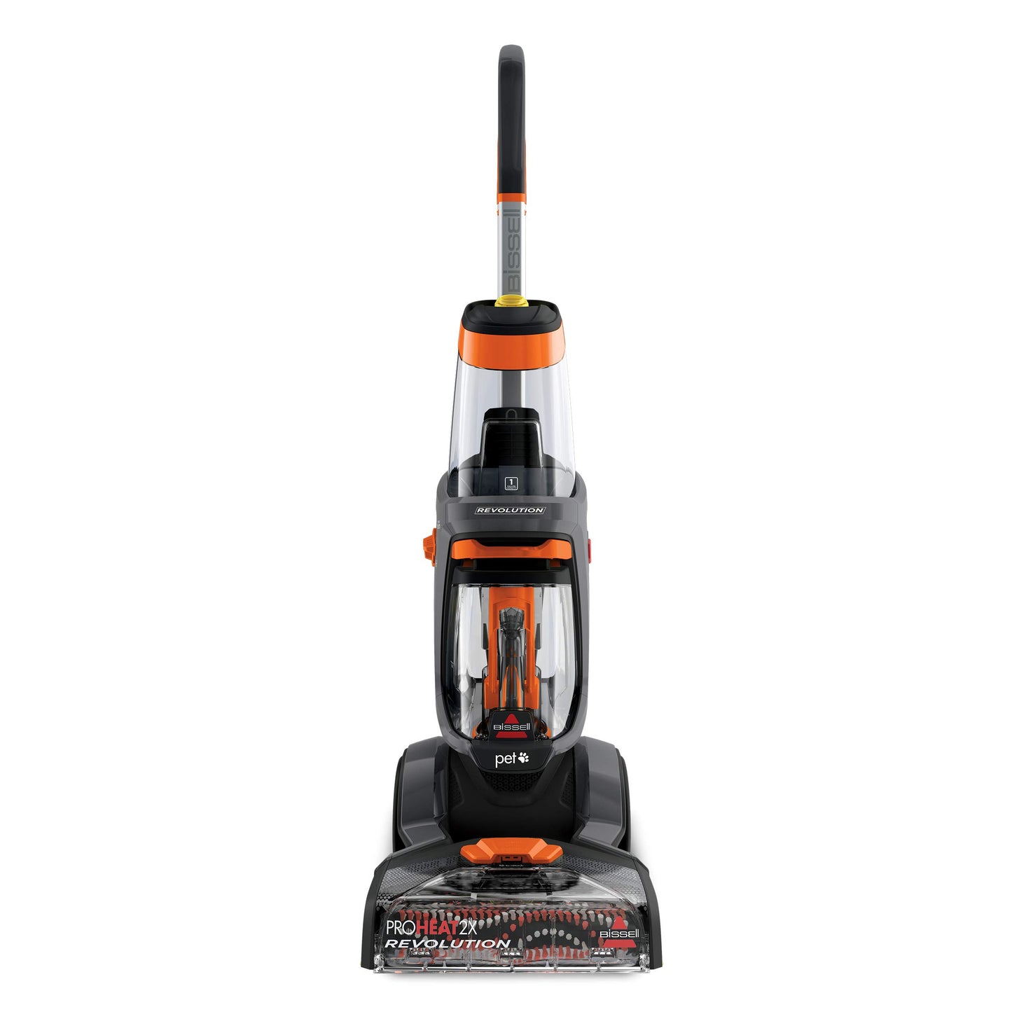 Bissell ProHeat 2X Revolution Pet Full Size Upright Carpet Cleaner, 1548F, Orange