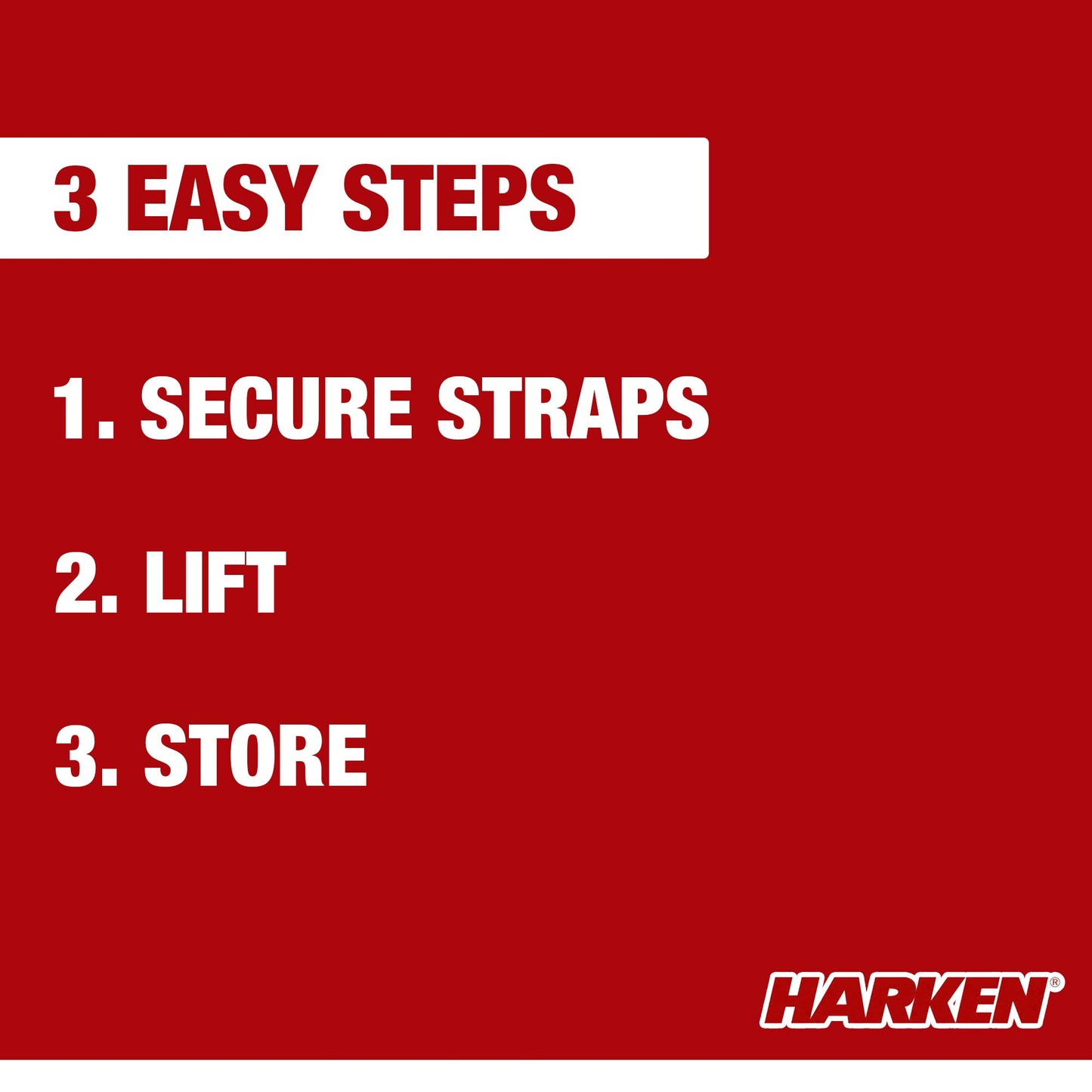 HARKEN Hoister Heavy Cargo Carrier Overhead Garage Storage 4-Point Hoist System for 145lb Carriers, Boxes, Kayaks, Canoes (145lb max load,10ft.Ceiling), Model 7803