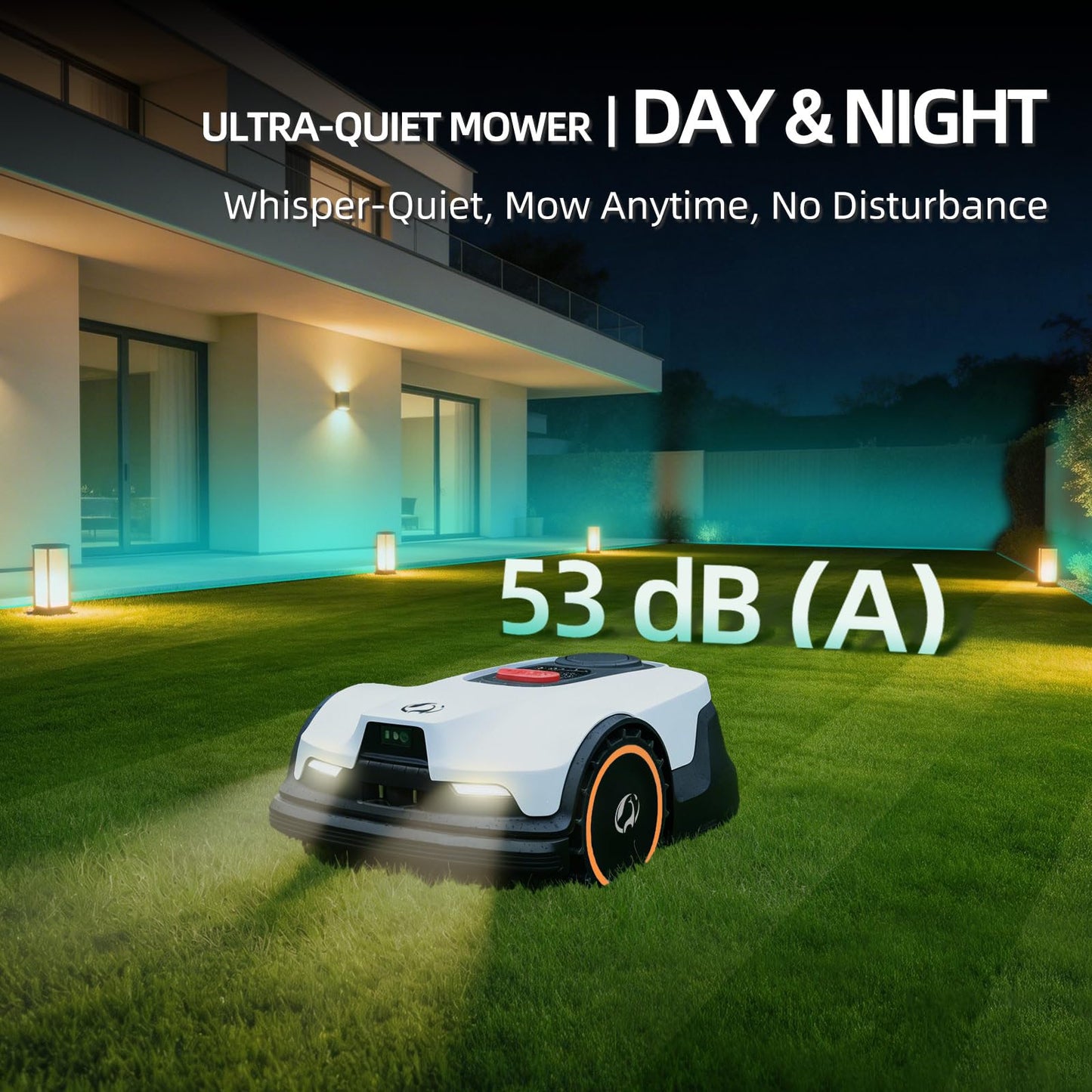 Proudeer DW3000 Wireless Robotic Lawn Mower, GPS RTK & AI Vision Navigation, up to 0.8 Acre Robot Mower with 3D Obstacle Avoidance, Auto Height, IPX6 Waterproof for Smart Home Yard Care