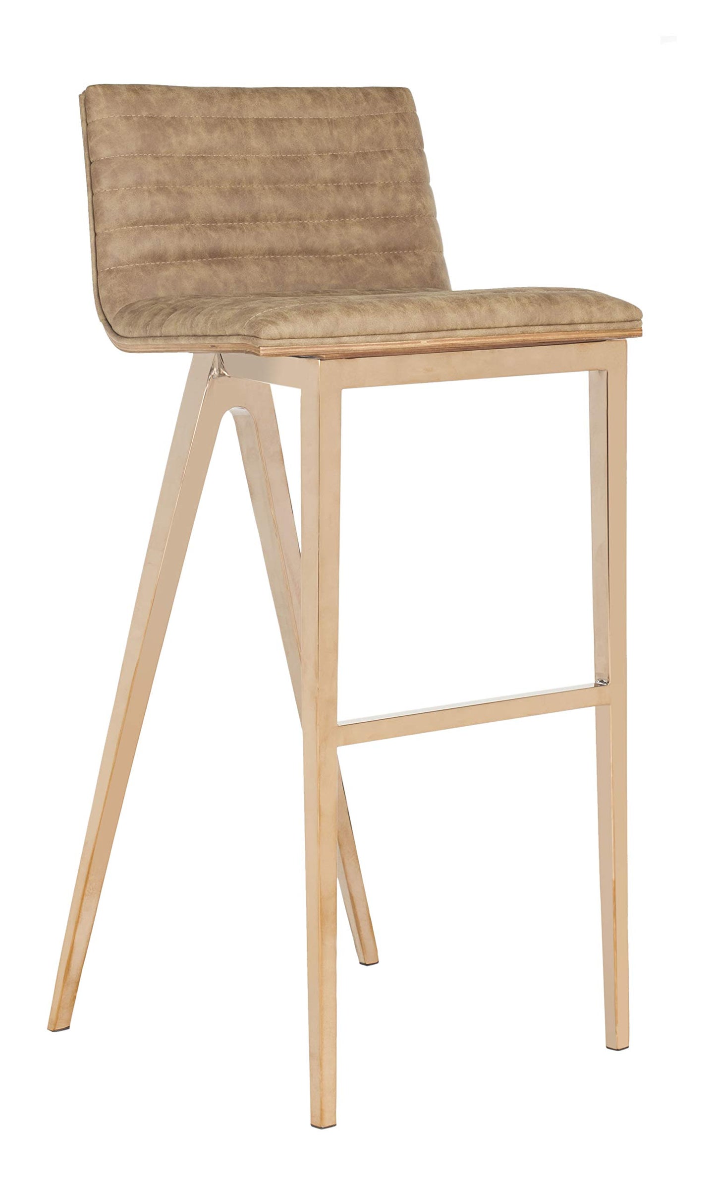 Safavieh Home Collection McKay Brown and Copper 28-inch Bar Stool