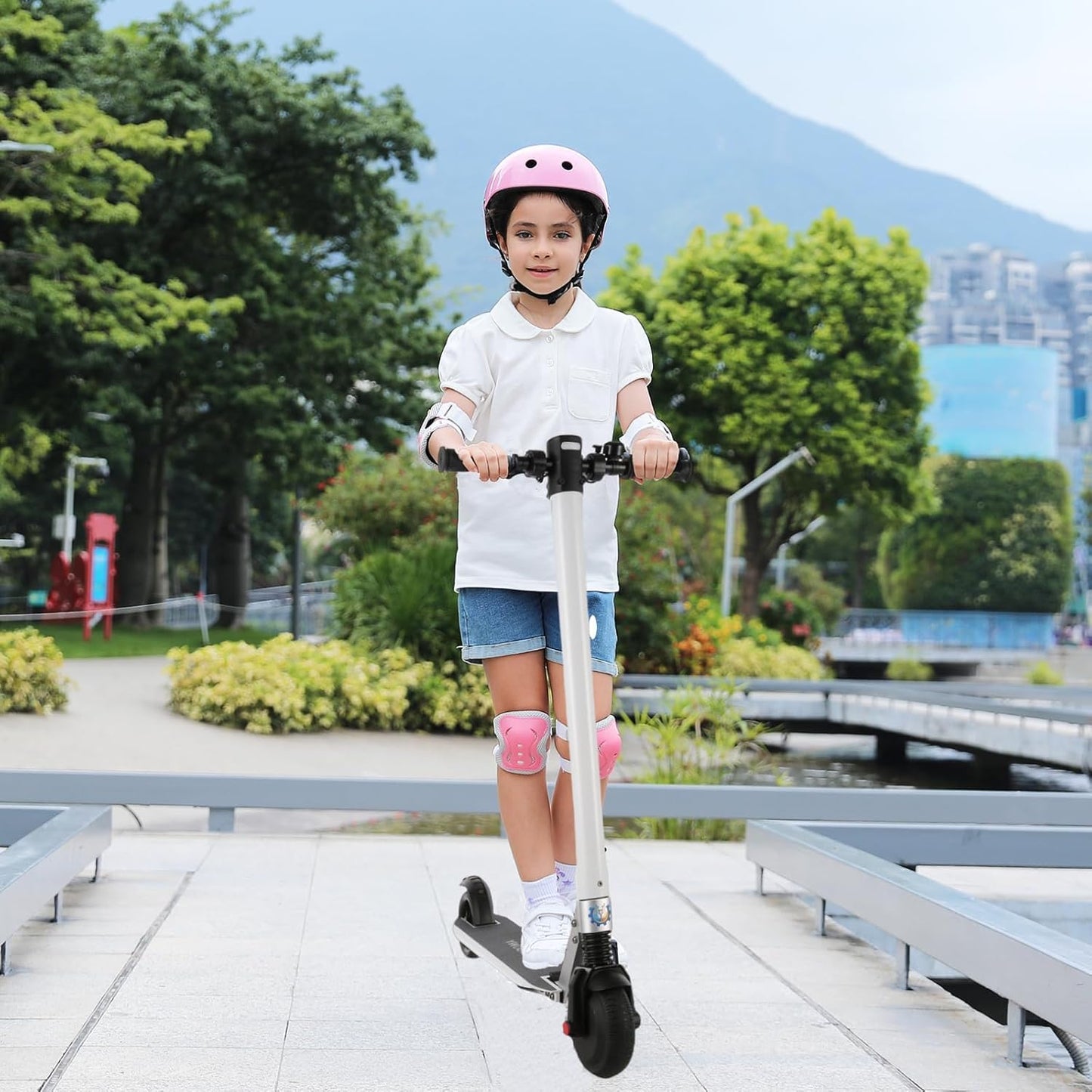 Caroma Electric Scooters - Electric Scooter for Adults, 450W Peak Motor, 16 Max MPH, 15-21 Miles Range, Lightweight Foldable E-Scooter