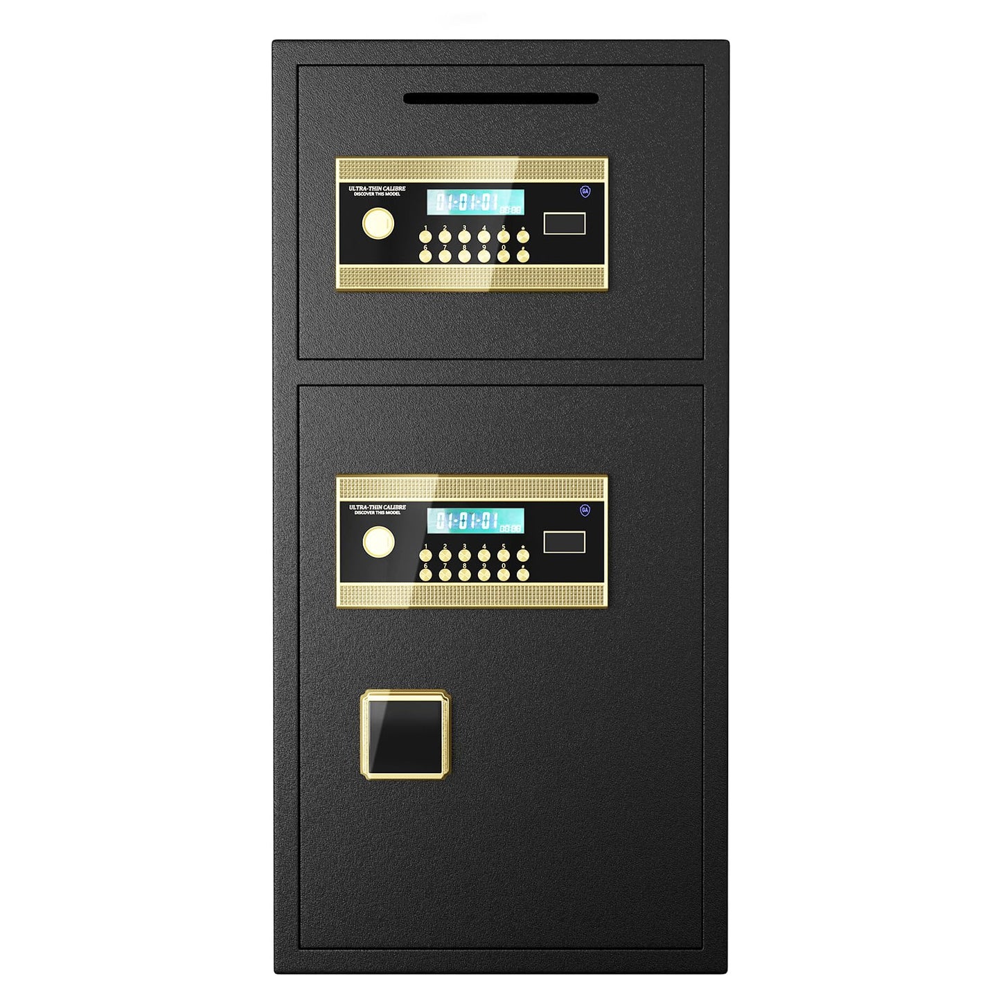 GOWE Large Double-Door Coin-Operated Safe,Digital Security Safe with Fireproof and Waterproof Bag,6.0 Cubic Feet Safe Box with Hidden Code Function for Home,Office and Hotel