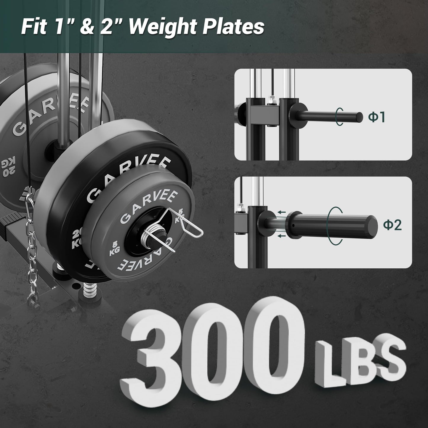 COZONY Heavy-Duty Home Gym Strength Training Equipment – Full Body Workout Machine with Pulley System, LAT Pulldown, Chest Press, Leg Extension, Supports 400LBS, Fits 1" & 2" Weight Plates (Not