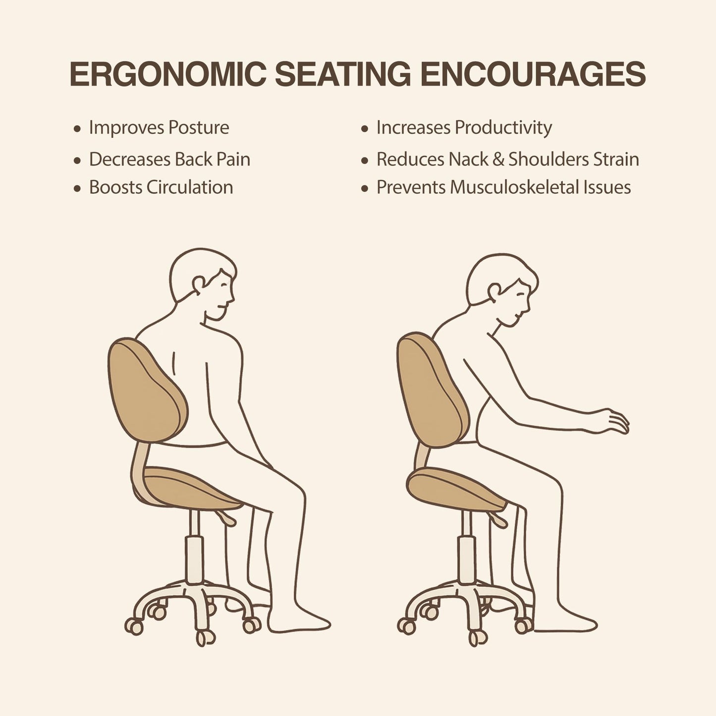 DR.LOMILOMI Pneumatic Swivel Rolling Saddle Chair with Wheels and Ergonomic Back Support for Hair Stylist, Dental Hygienist, Hygienic Clinic, Spa, Massage, Home, Office - 510 KOA