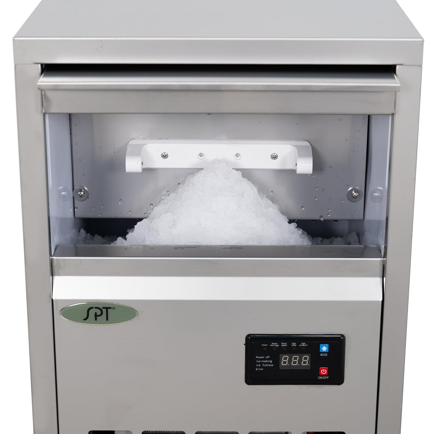 SPT SZB-22 44-lb Automatic Flake Ice Maker in Stainless Steel with Inline Water Filter