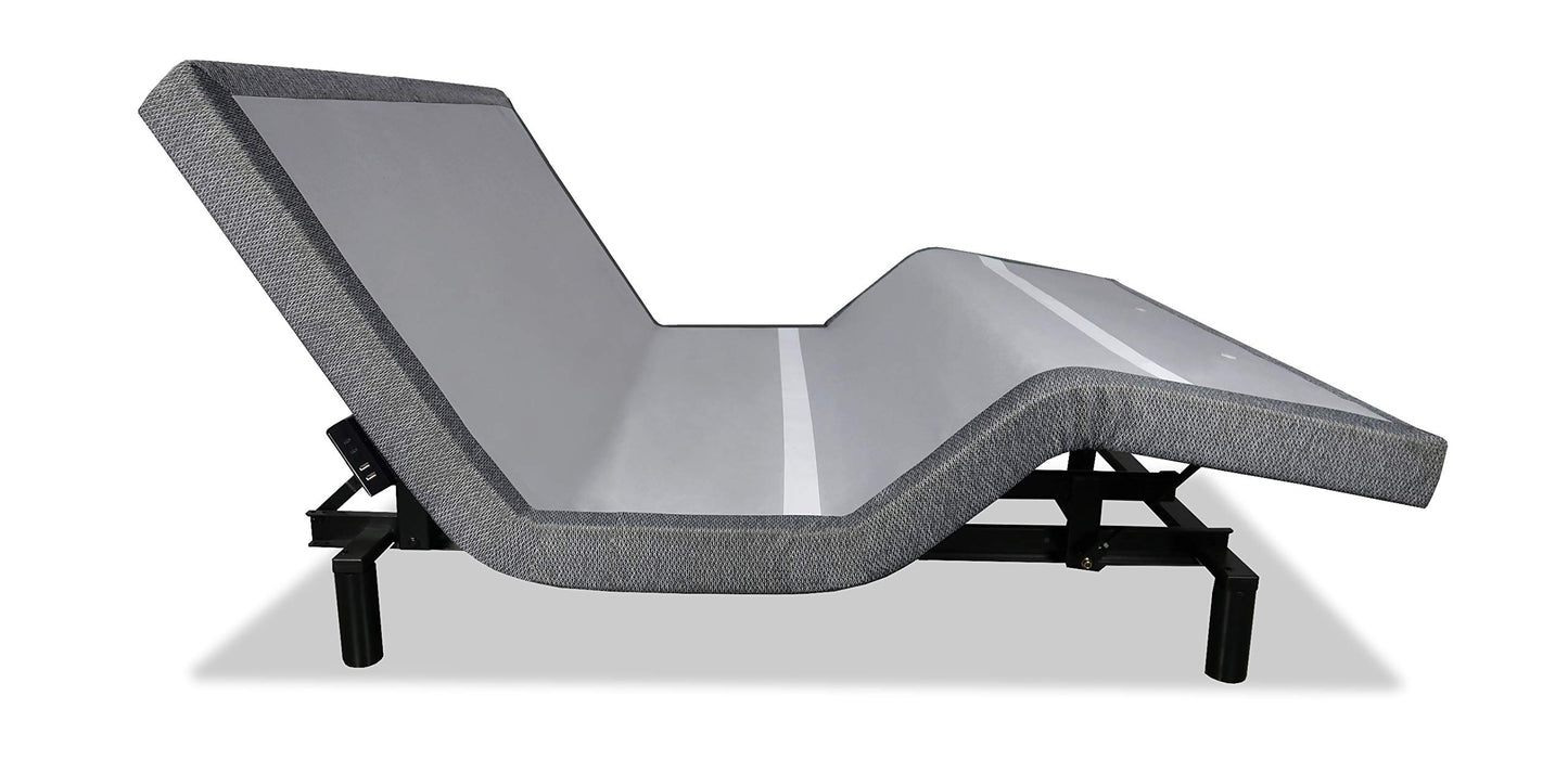 iDealBed iEscape Adjustable Bed Base, Wall Hugger, Wireless, Massage, Zero-Gravity, Anti-Snore, Night Light, Memory, Next Gen USB Ports (TwinXL)