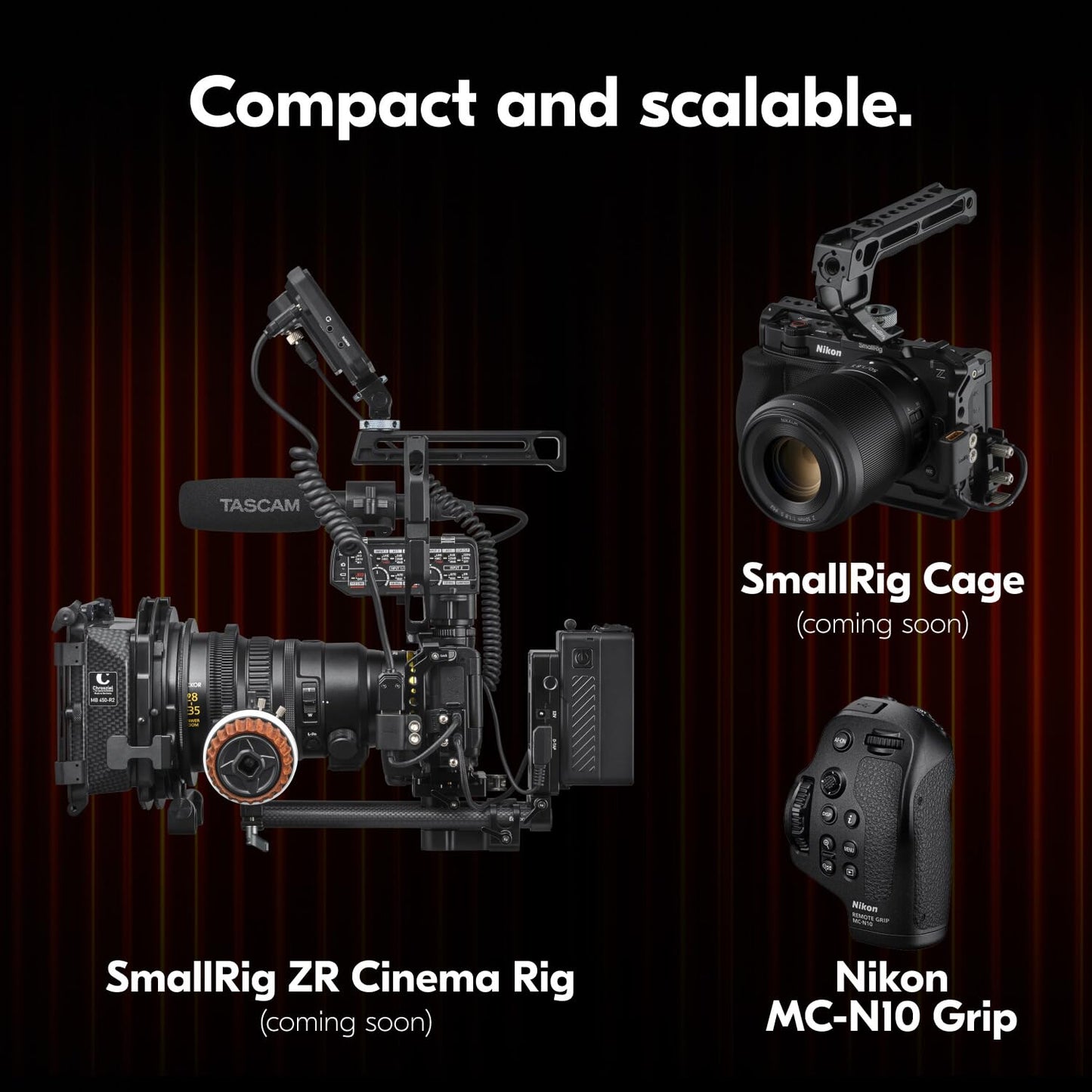 Nikon RED Z Cinema | ZR Cinema Camera | 32-Bit Float Audio RED Color Science 6K Full-Frame Camera Body with 4" DCI-P3 Monitor