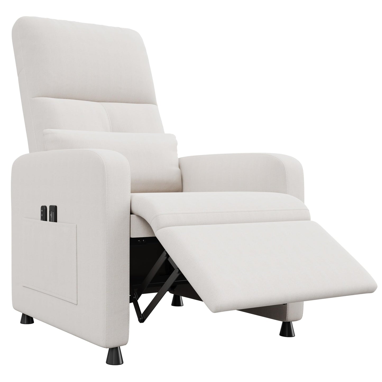 Garvee Power Recliner Chair, Adjustable Electric Recliner Ergonomic Overstuffed Single Sofa, Padded Seat, Side Pockets and USB Port, Home Theater Seating for Living Room