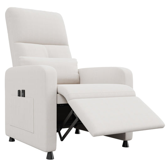 Garvee Power Recliner Chair, Adjustable Electric Recliner Ergonomic Overstuffed Single Sofa, Padded Seat, Side Pockets and USB Port, Home Theater Seating for Living Room