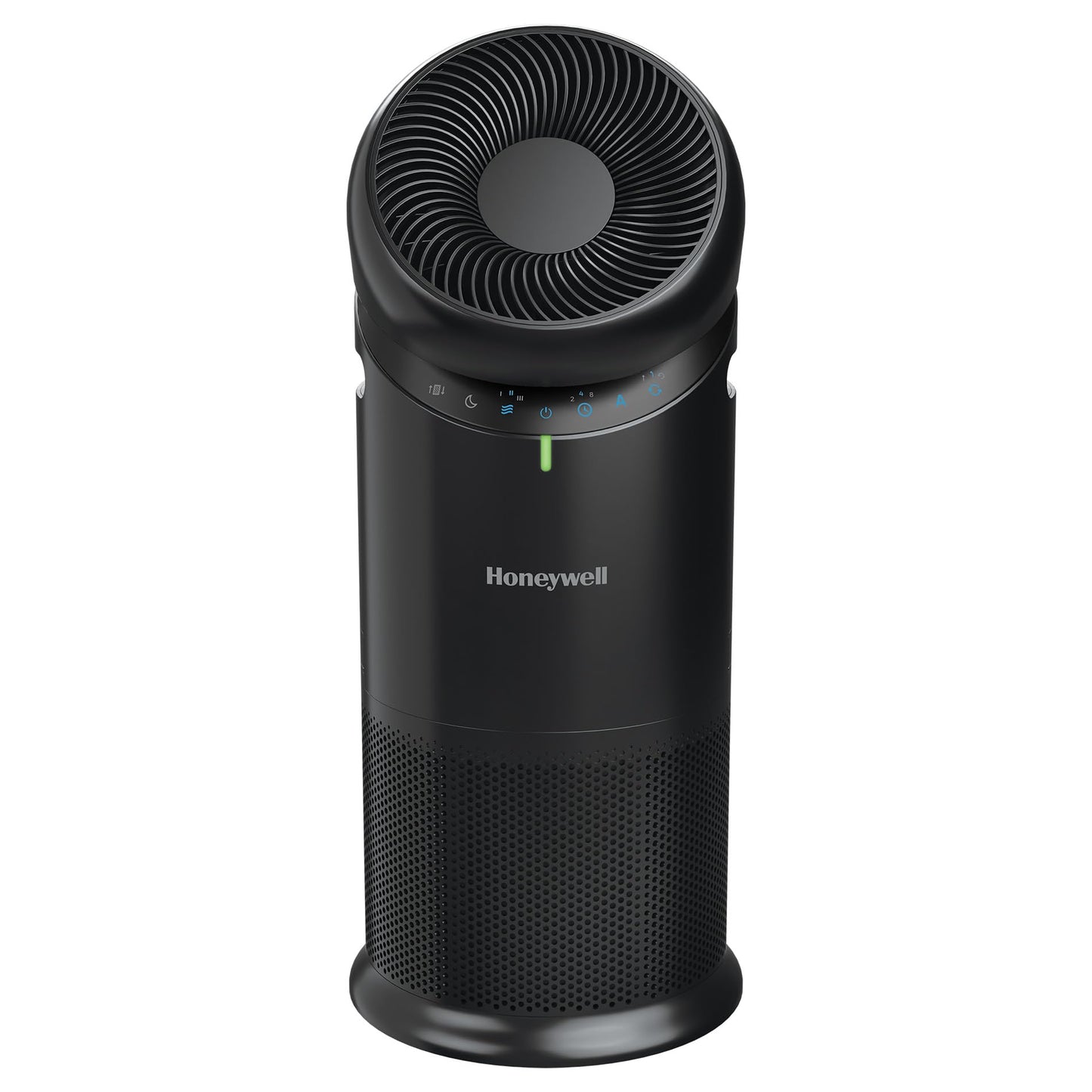 Honeywell Allergen Plus™ 3-in-1 HEPA Air Purifier, Standing Fan & Air Circulator, 1928 Ft² Rooms in 1 Hour, Quality Sensor, Sleep Mode, Reduces Allergens, Pet Dander, and Odors, Black, HPA6000B