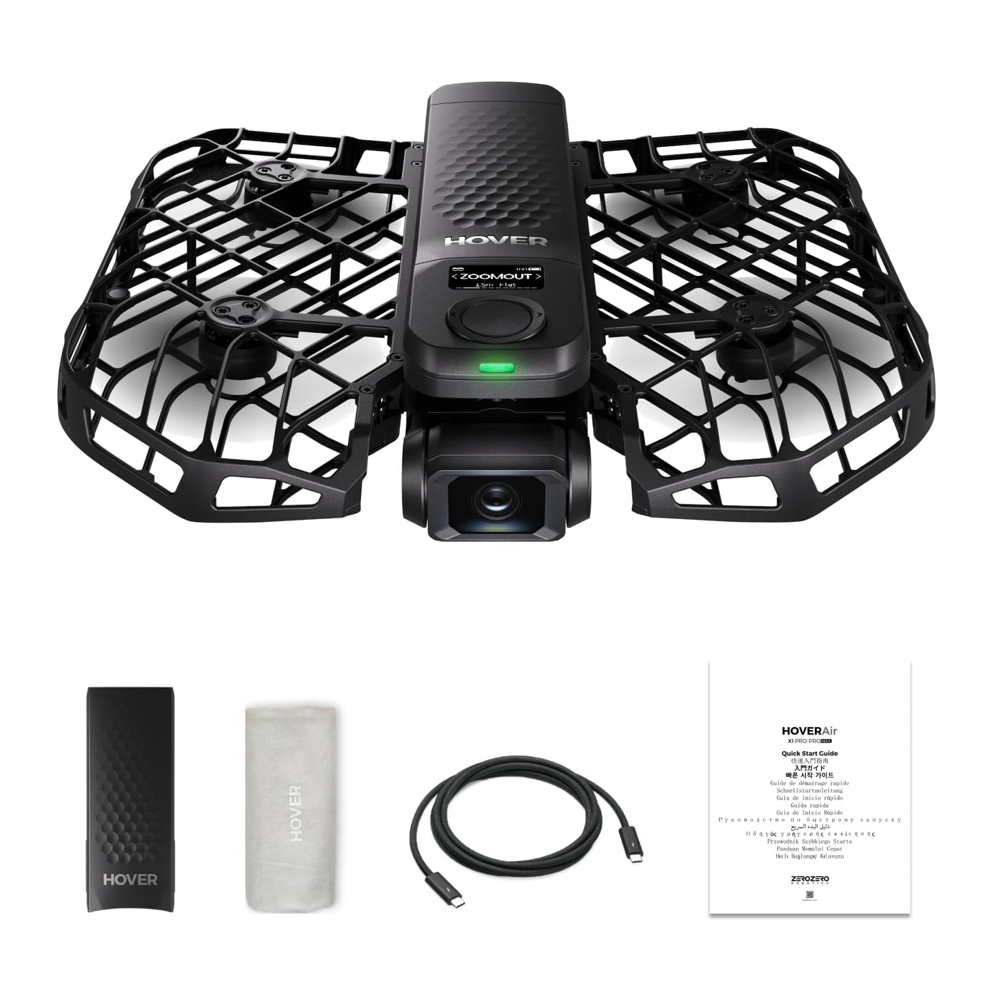HOVERAir X1 PRO 4K Drone with Camera, Foldable Action Flying Camera with 42 KM/H Follow Speed, 15+ Fully Automatic Flight Modes, Fly Anywhere with OmniTerrain, SmoothCapture 2.0 (Standard)