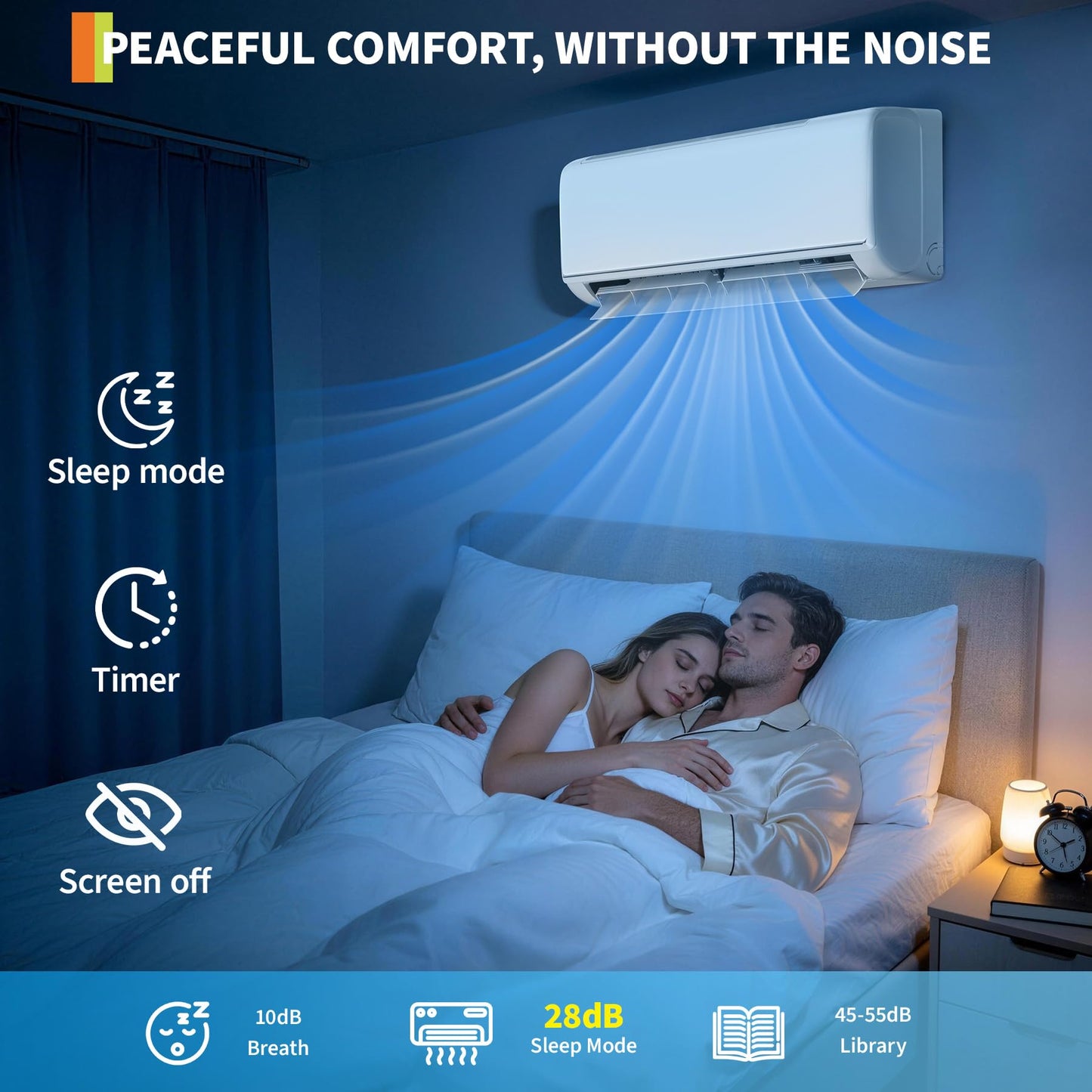 Mini Split 18000 BTU Air Conditioner & Heater, 21 SEER2 Energy Star, 208-230V, WiFi Smart APP & Alexa Compatible, Ultra Quiet Ductless AC Heating Cooling System for Rooms up to 1250 Sq. Ft.