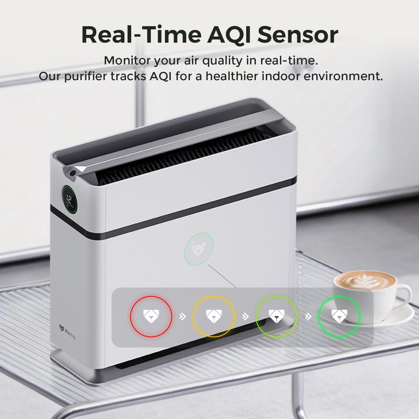 Airdog X1+ Air Purifier for Home,TPA Technology Up to 20X More Effective than HEPA,Portable Air Cleaner for RV with 3 Modes, App Control for Allergens, Pollutants, Smoke, Dust