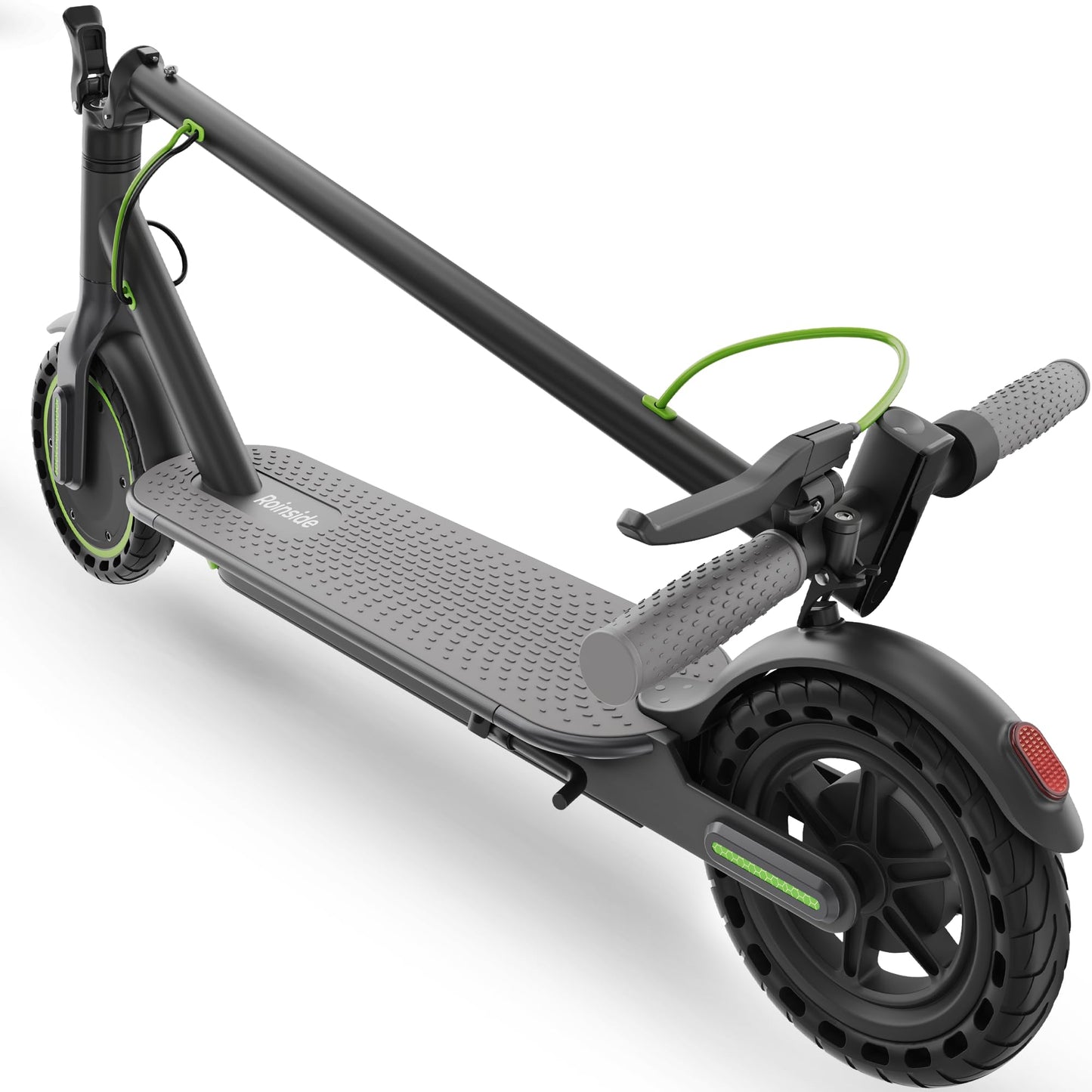 Roinside Electric Scooter for Adults - 8.5" Solid Tires, 350W Motor, Up to 19 MPH and 16 Miles Long-Range Commuting Folding E-Scooter with Dual Braking System and Smart App
