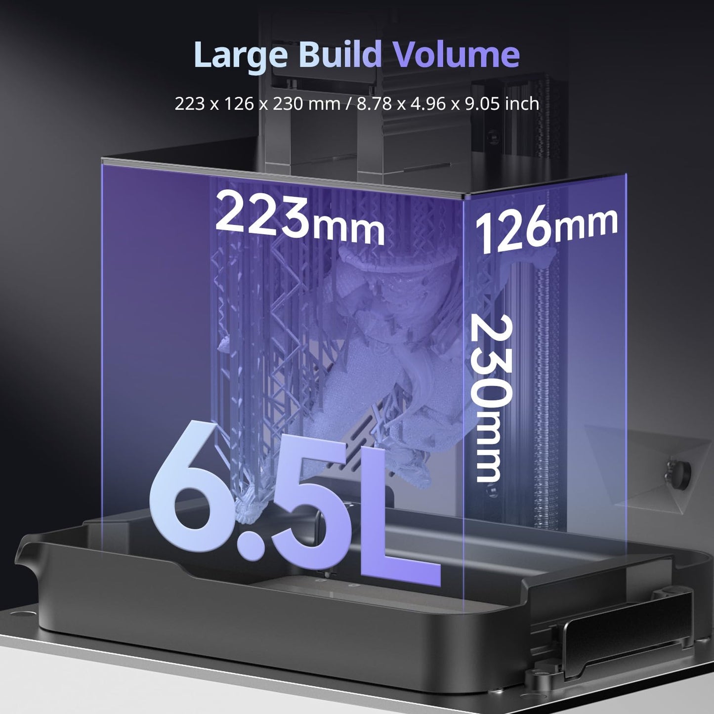 ANYCUBIC Photon P1 Resin 3D Printer, with Dual-Color/-Material Printing, Engineering-Grade Resin Compatible, Stability Industrial Ball Screw, Large Build Size 8.78x4.96x9.05in