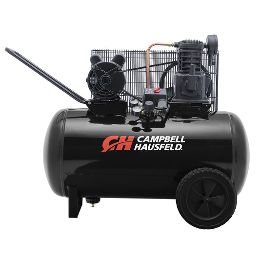 Campbell Hausfeld 30 Gallon Horizontal Air Compressor, 3.7 HP, 230V, 135 PSI