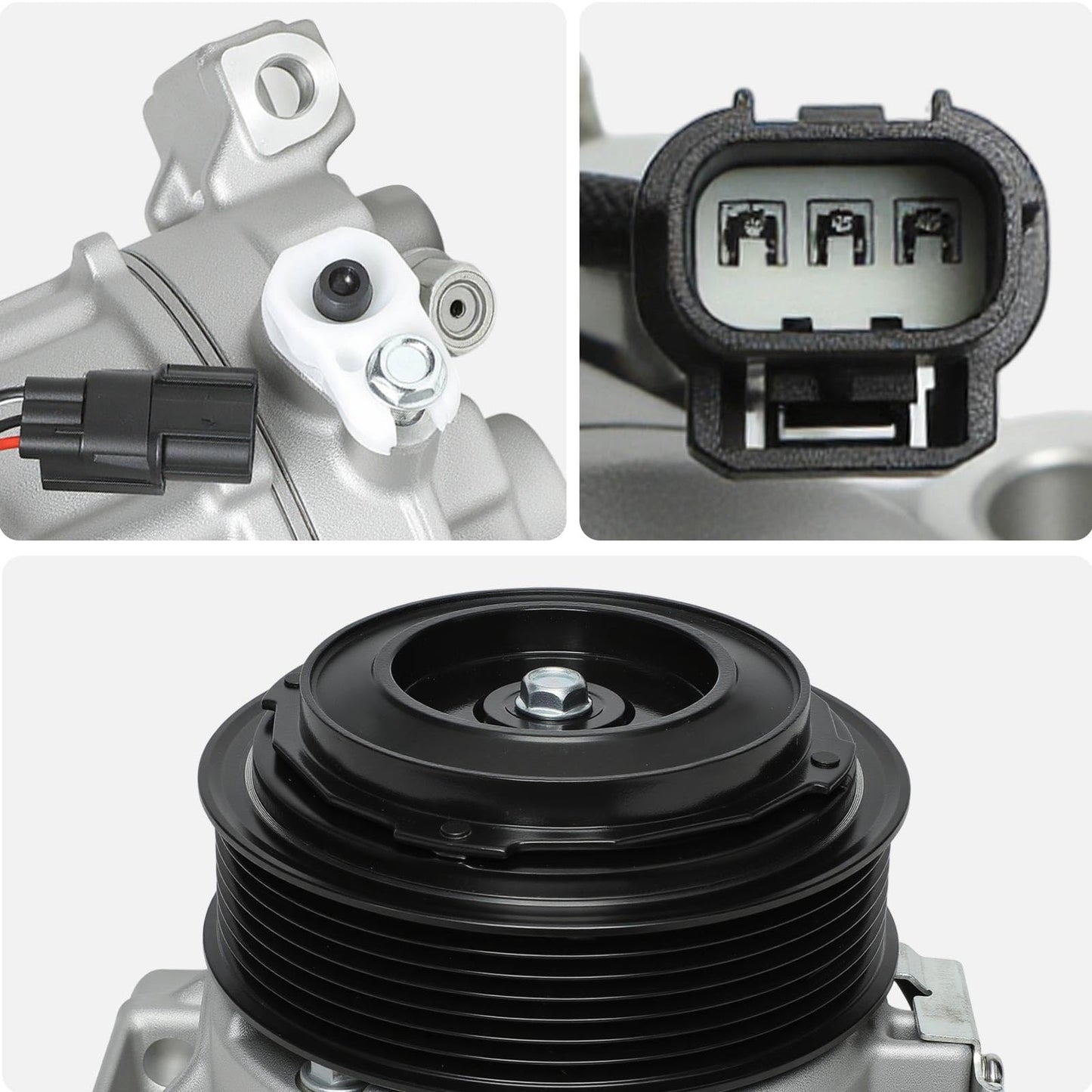 AISIN AFTERMARKET ACCH-01004 Air Conditioner AC Compressor - Compatible with Honda Accord 2018-2022 1.5L - with 7-Pulley Groove, with Clutch