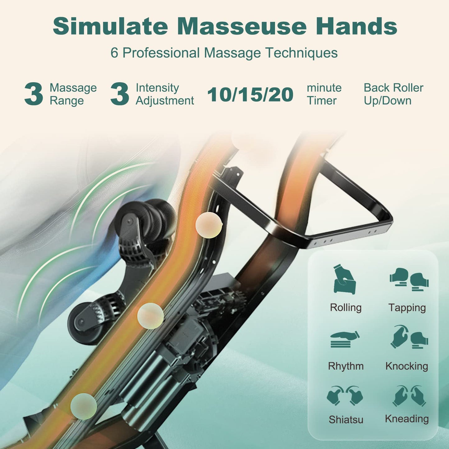 Giantex Full Body Massage Chair, Zero Gravity SL Track Electric Recliner with Reversible Footrest, Back Heater, Wheels & Pillow, Shoulder Detection, Calf Airbag, No Installation, Free Indoor Delivery