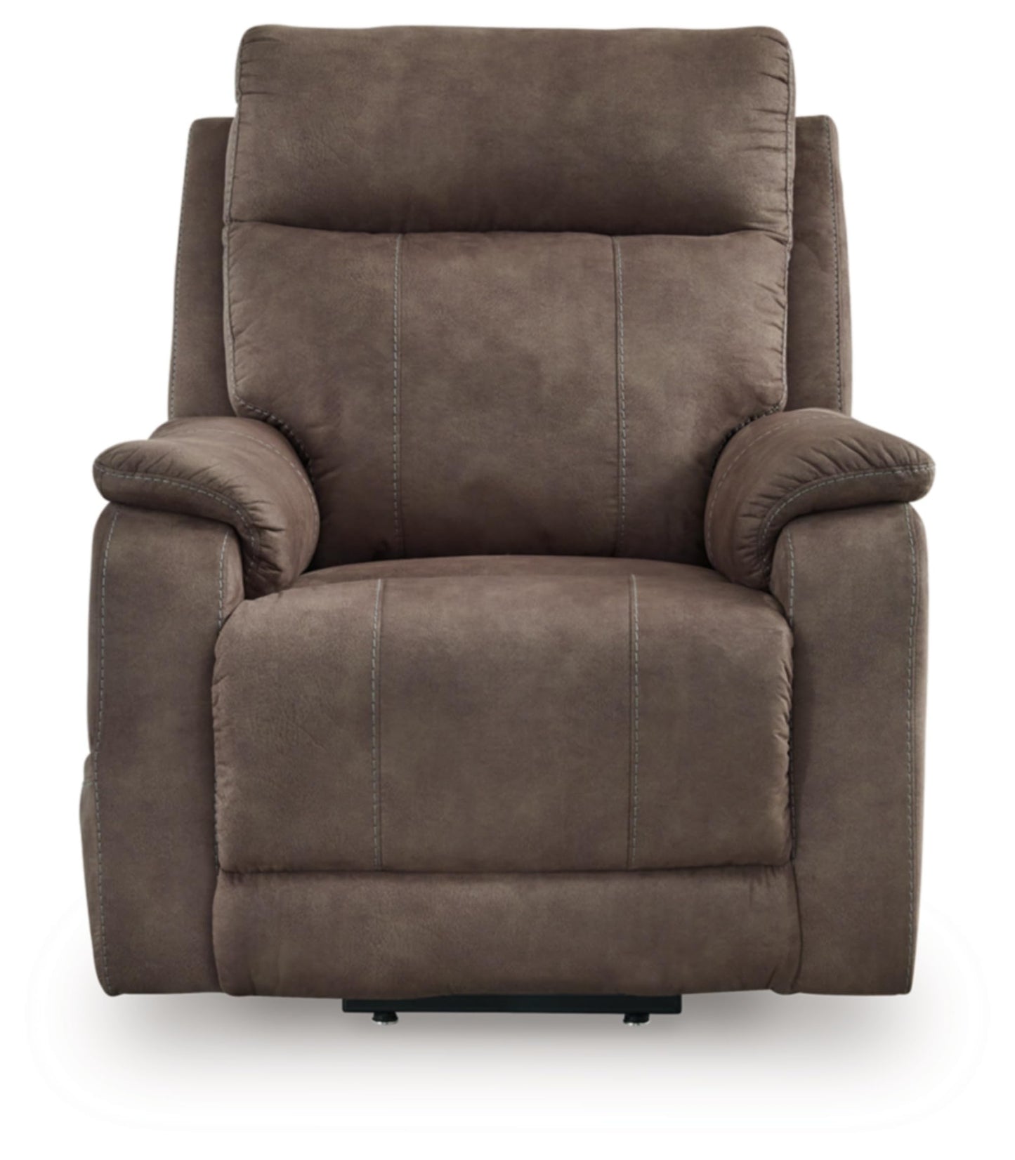 Signature Design by Ashley Crestmeade Modern Dual Motor Power Lift Recliner with Adjustable Backrest, USB Ports, Heat and Massage Function, Dark Brown