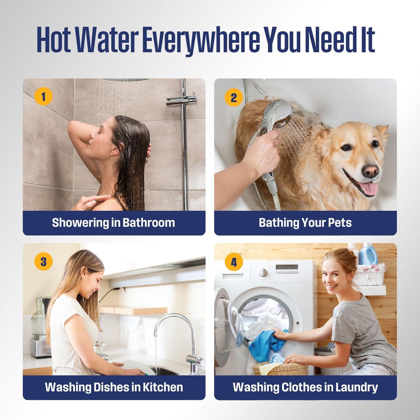 Westinghouse Tankless Water Heater Gas, 5.1 GPM 120,000 BTU Indoor Natural Gas Heater Whole House, Smart WiFi&App Control, CSA Certified, ±1°F Temperature Stability, Non-Condensing for 2-4 Fixtures