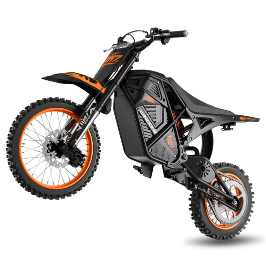 Windone RM7 Electric Dirt Bike for Teens & Adults, 48V 22.5Ah, 37MPH & 45-Mile Electric Motorcycle, 2200W Ebike, 14"/12" Off-Road Tire E-Bike, Dual Hydraulic Brakes, Full Suspension, Fit Age 13+