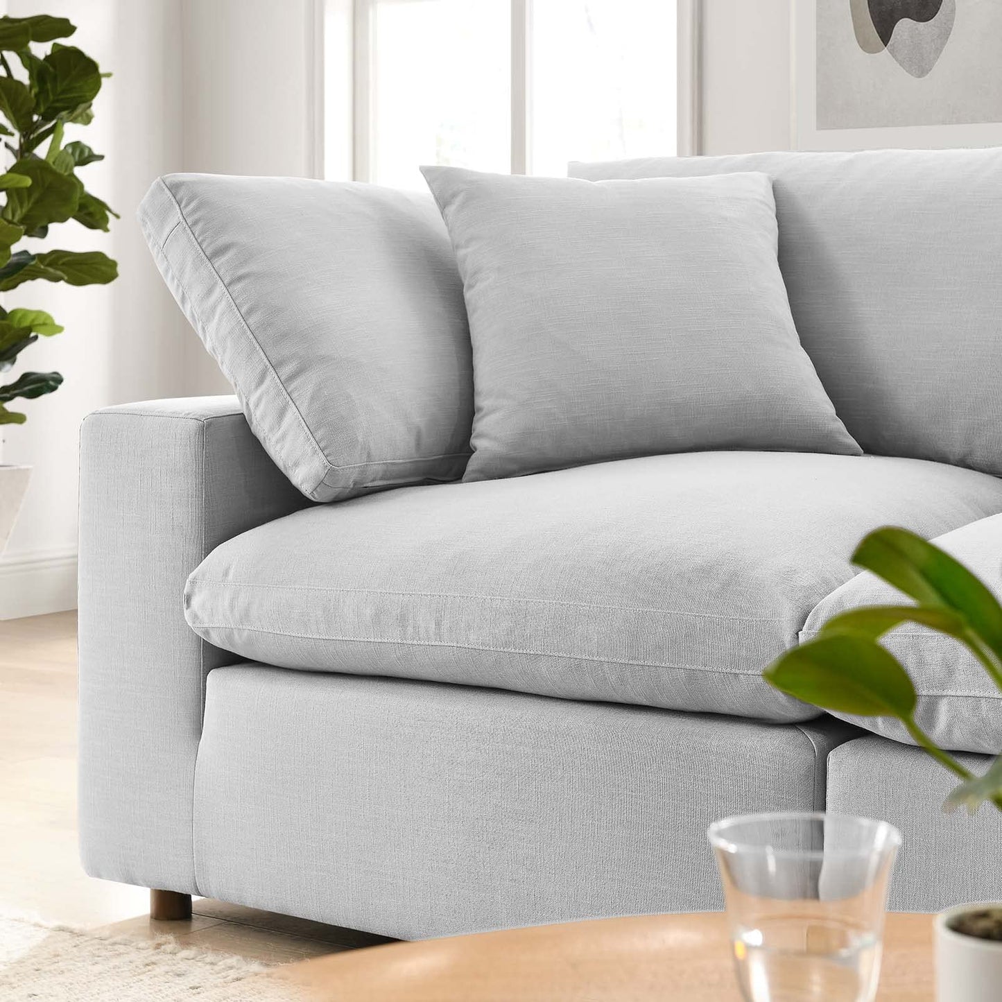 Modway Commix Down-Filled Overstuffed Upholstered Loveseat