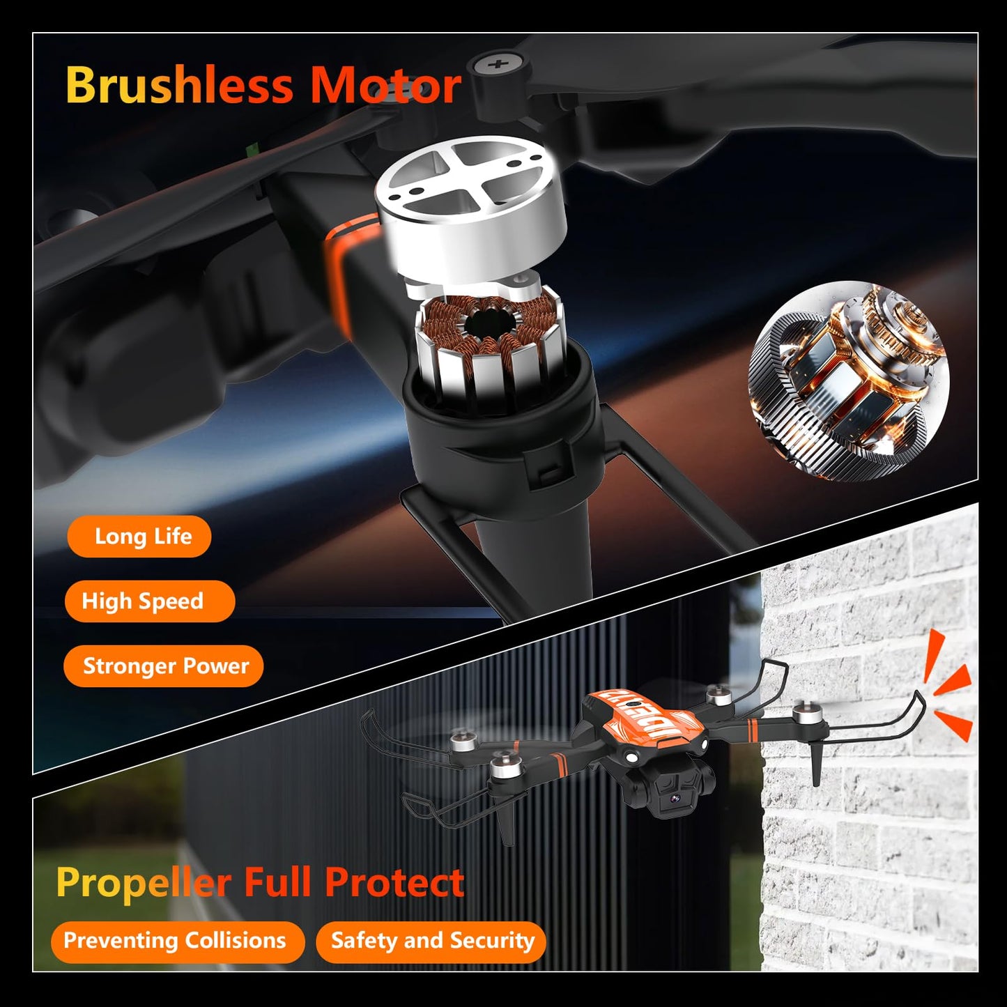 GPS Drone with Camera for Adults 4K Professional, Auto Return Follow Me FPV Video Drones with Brushless Motor, Circle Flight Waypoint Fly, Foldable RC Mini Quadcopter for Beginners Under 250G Gifts
