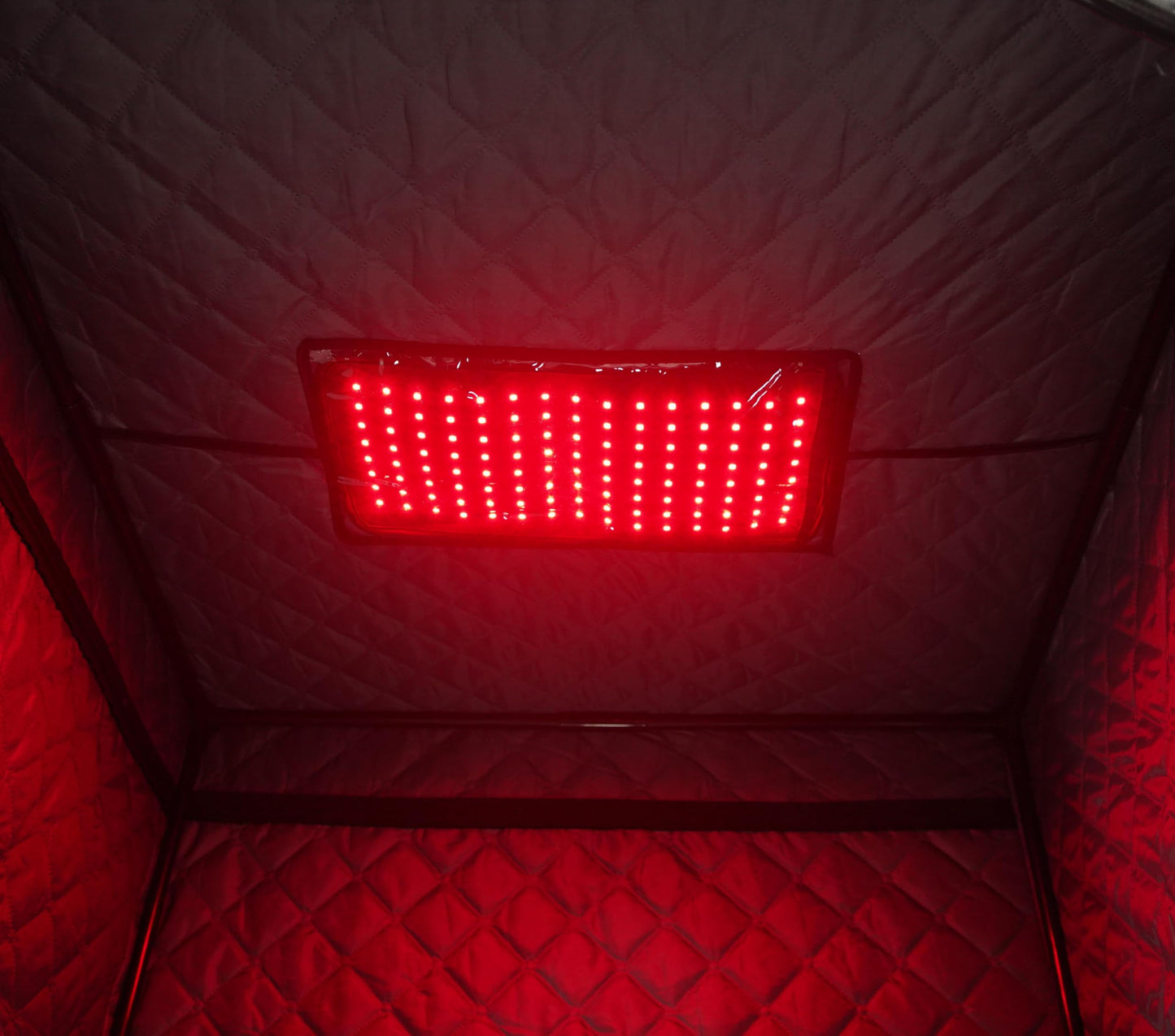 AURGOD Portable Infrared Sauna for 1 Person, Red Light Therapy Full Size Home Sauna Box with Premium Dry Heating, Remote Temperature Control, Heated Foot Pad & Reinforced Folding Chair