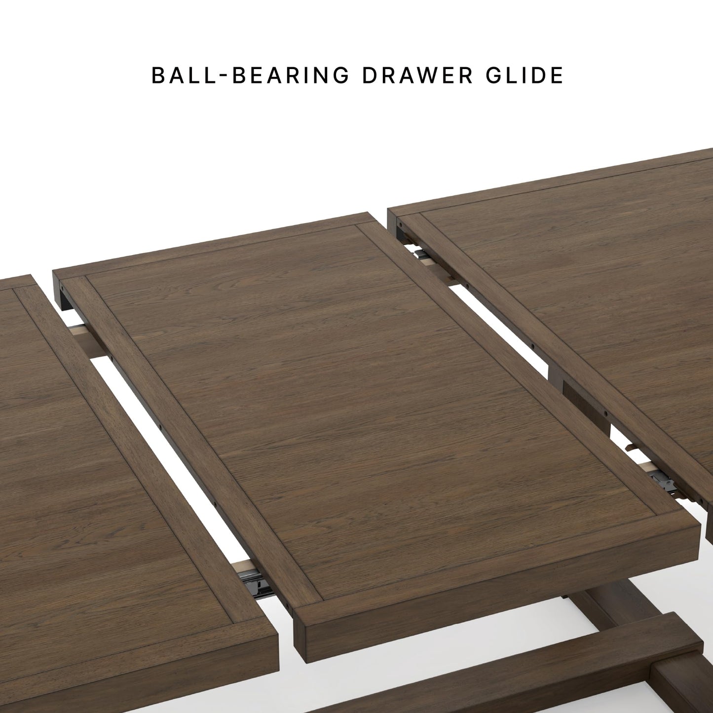 Signature Design by Ashley Cabalynn Farmhouse Dining Extension Table with 1 Removable Center Leaf, Light Brown